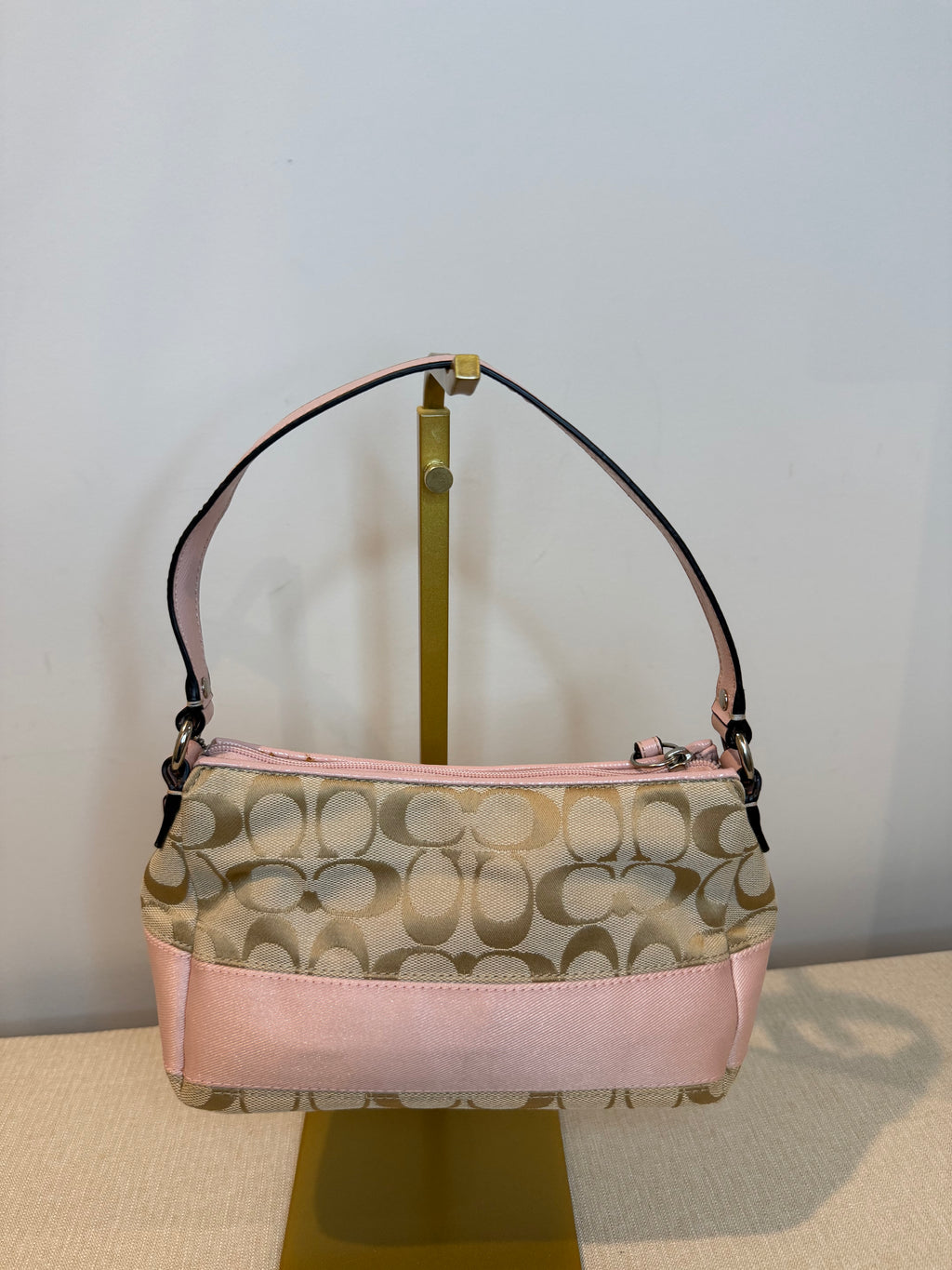 Pre-owned Coach Canvas Pink Mini shoulder bag