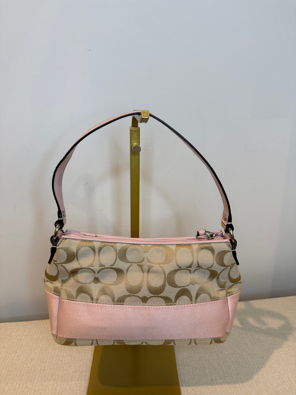 Pre-owned Coach Canvas Pink Mini shoulder bag