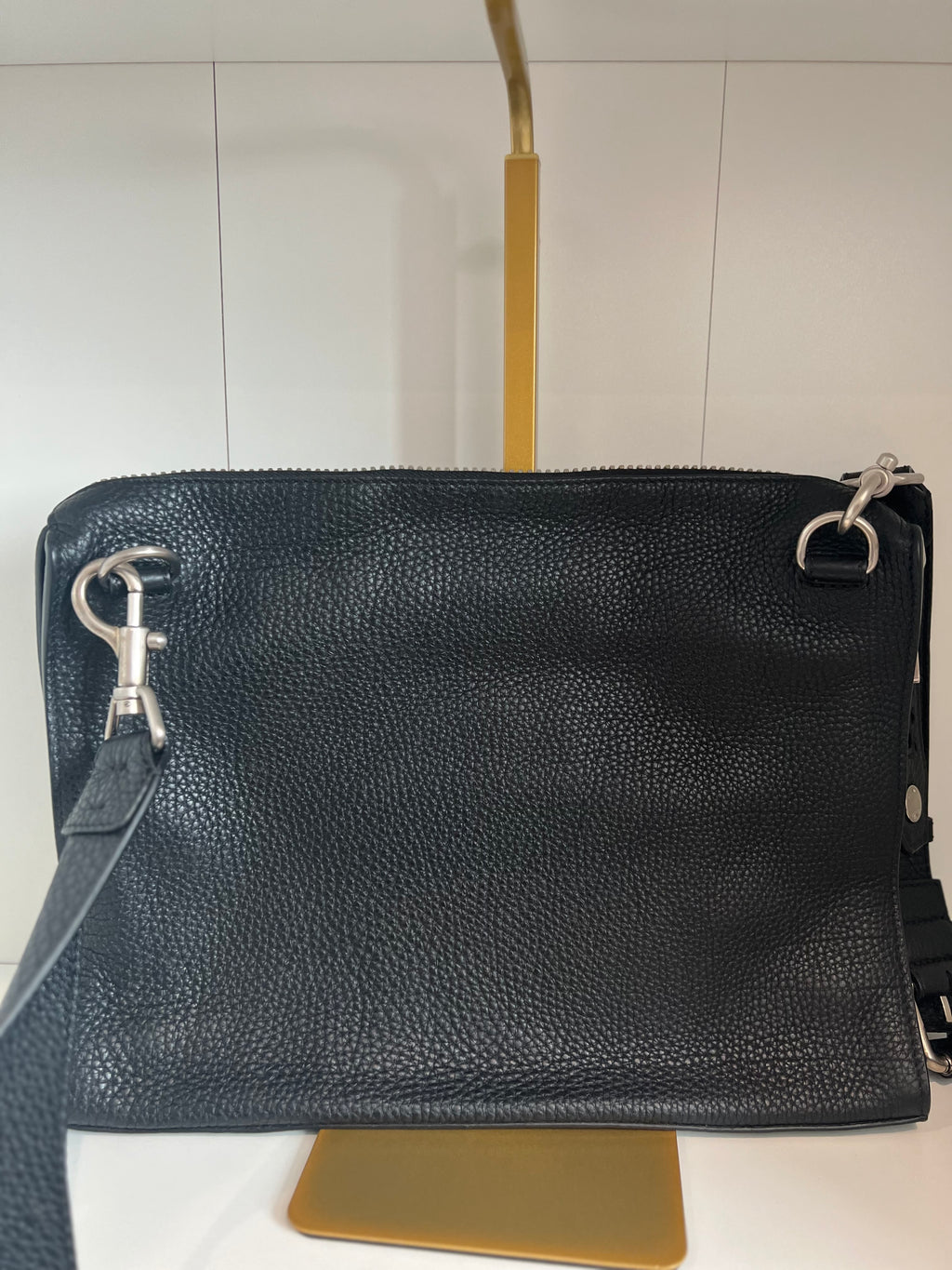 Pre-owned Fendi leather Selleria Ray crossbody messenger bag