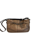Pre-owned Coach leather bronze shoulder bag 2012