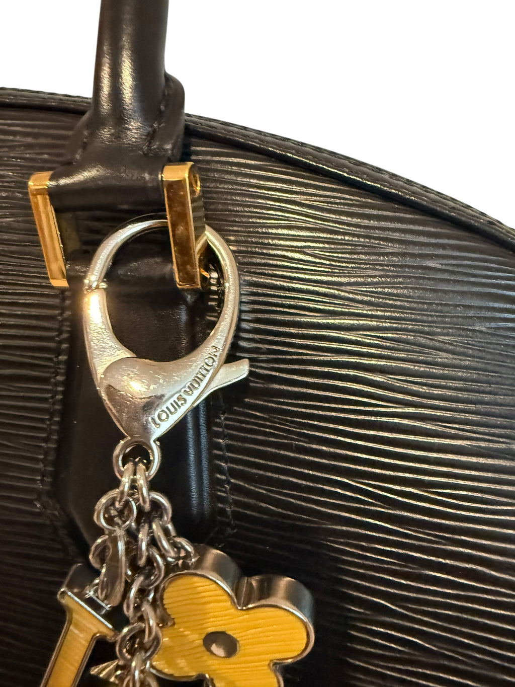 Pre-Owned Louis Vuitton Large Epi Yellow Bag charm