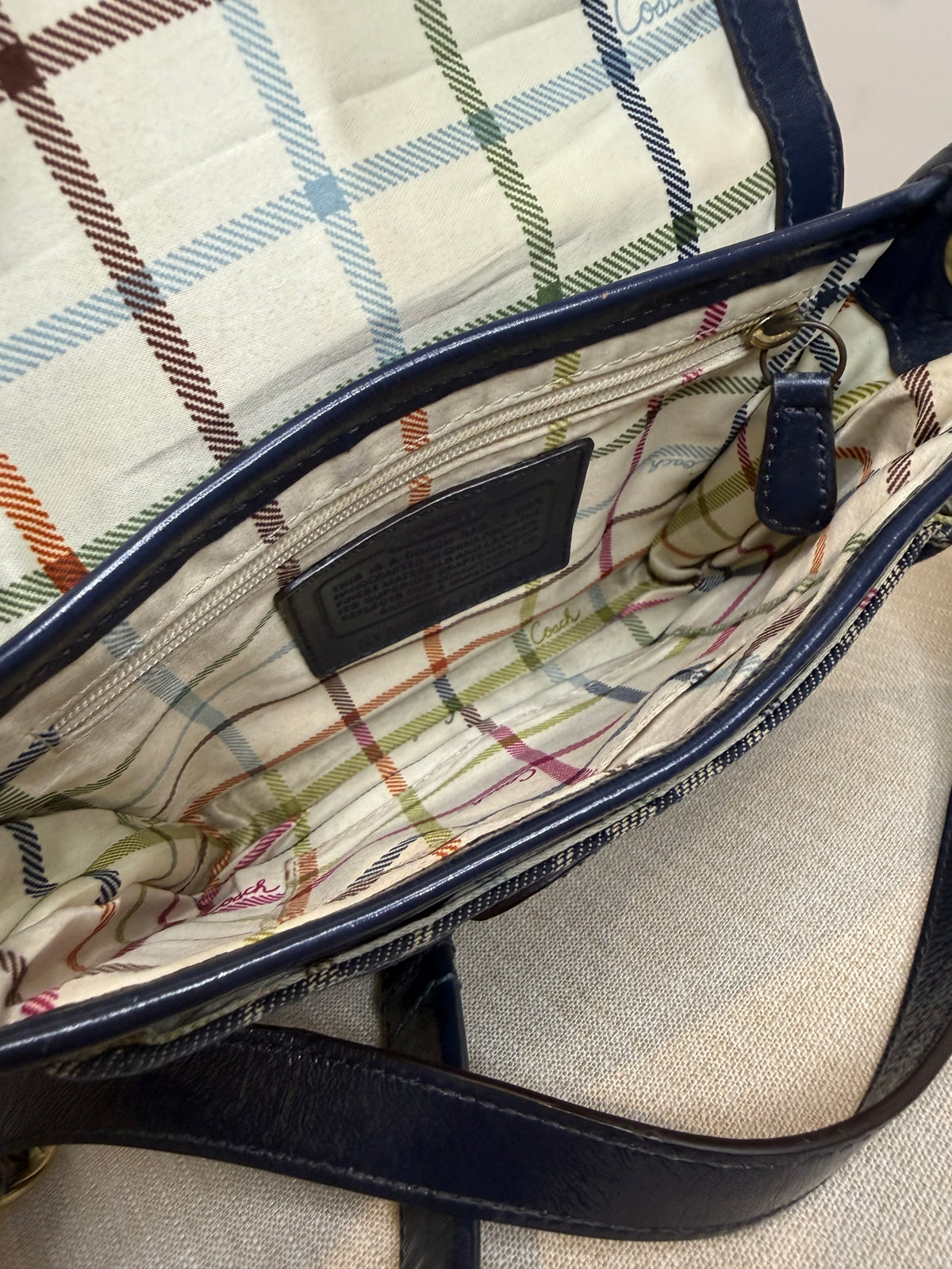 Pre-owned Coach Denim Bleeker Crossbody Bag 2008