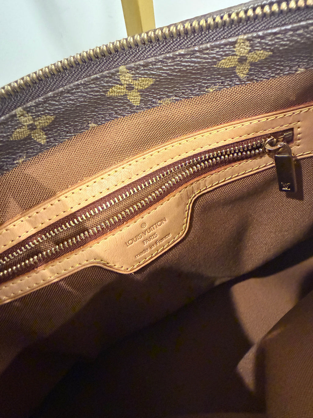 Pre-owned Louis Vuitton monogram Cabas piano shoulder bag 2001