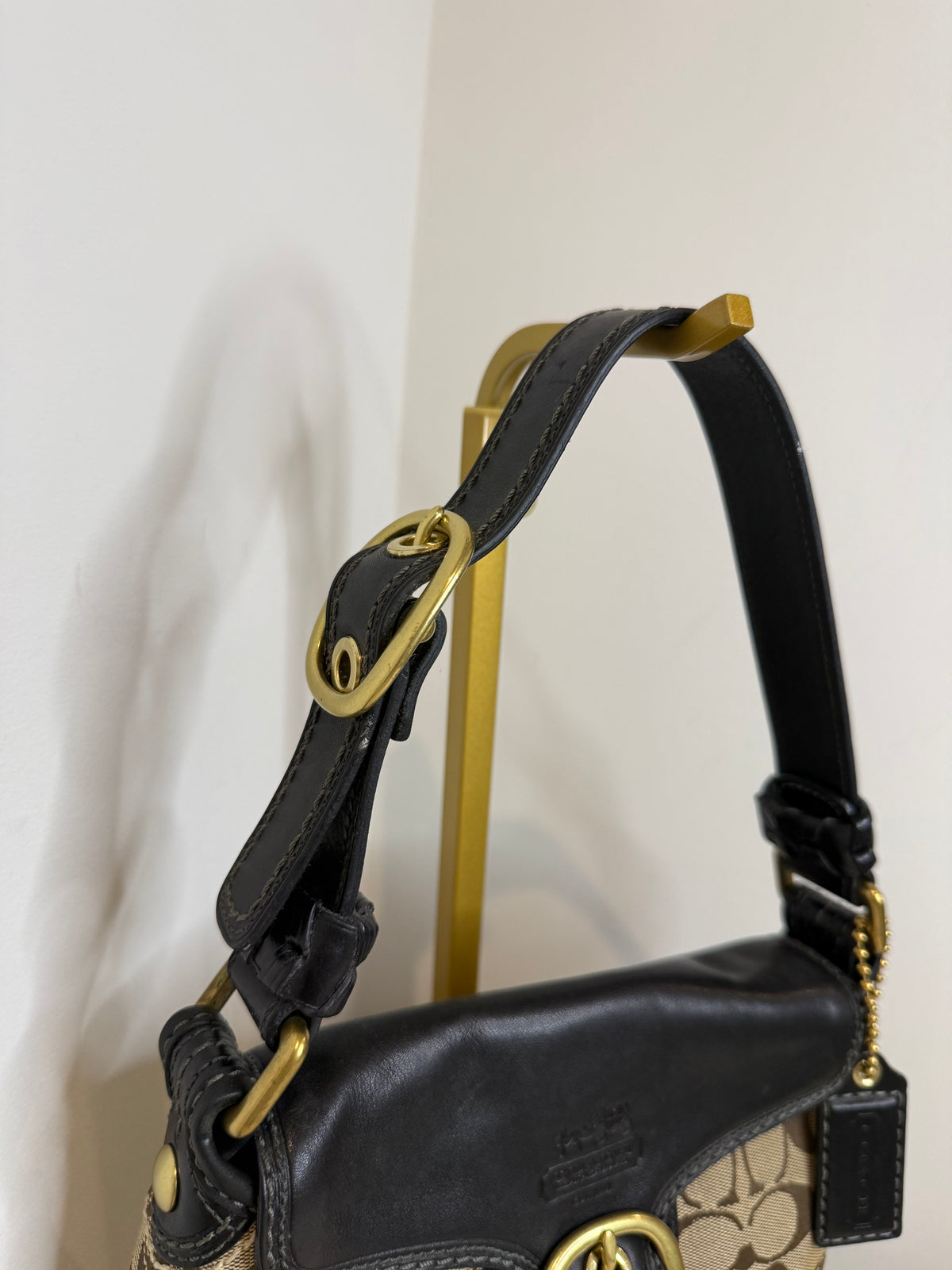 Pre-owned Coach Black Bleeker SoHo buckle shoulder bag 2007