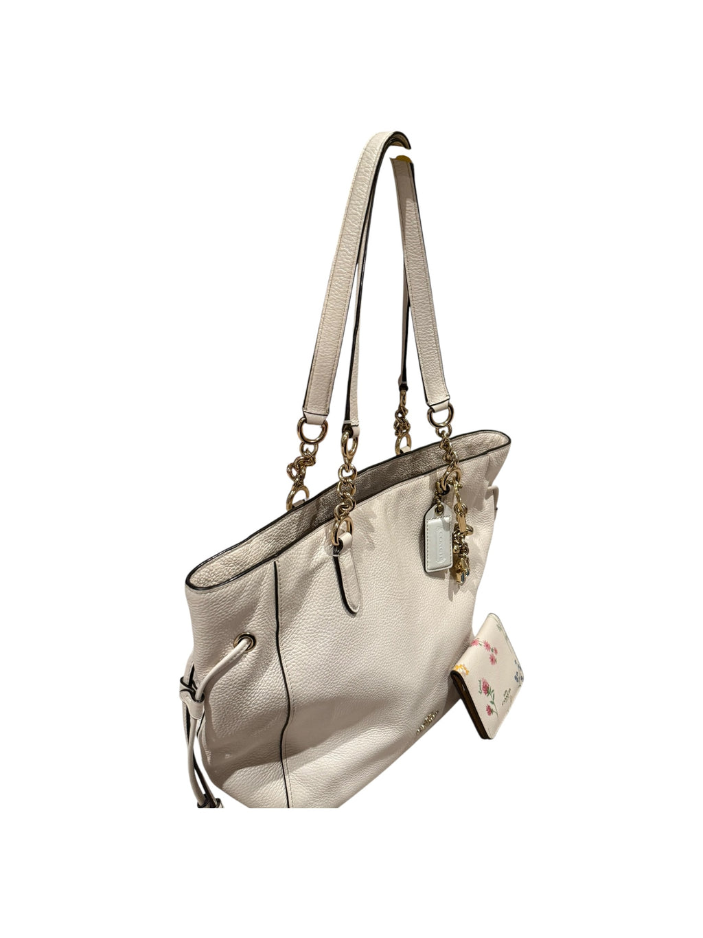 Pre-owned Coach leather White Ellie tote bag with wallet 2019