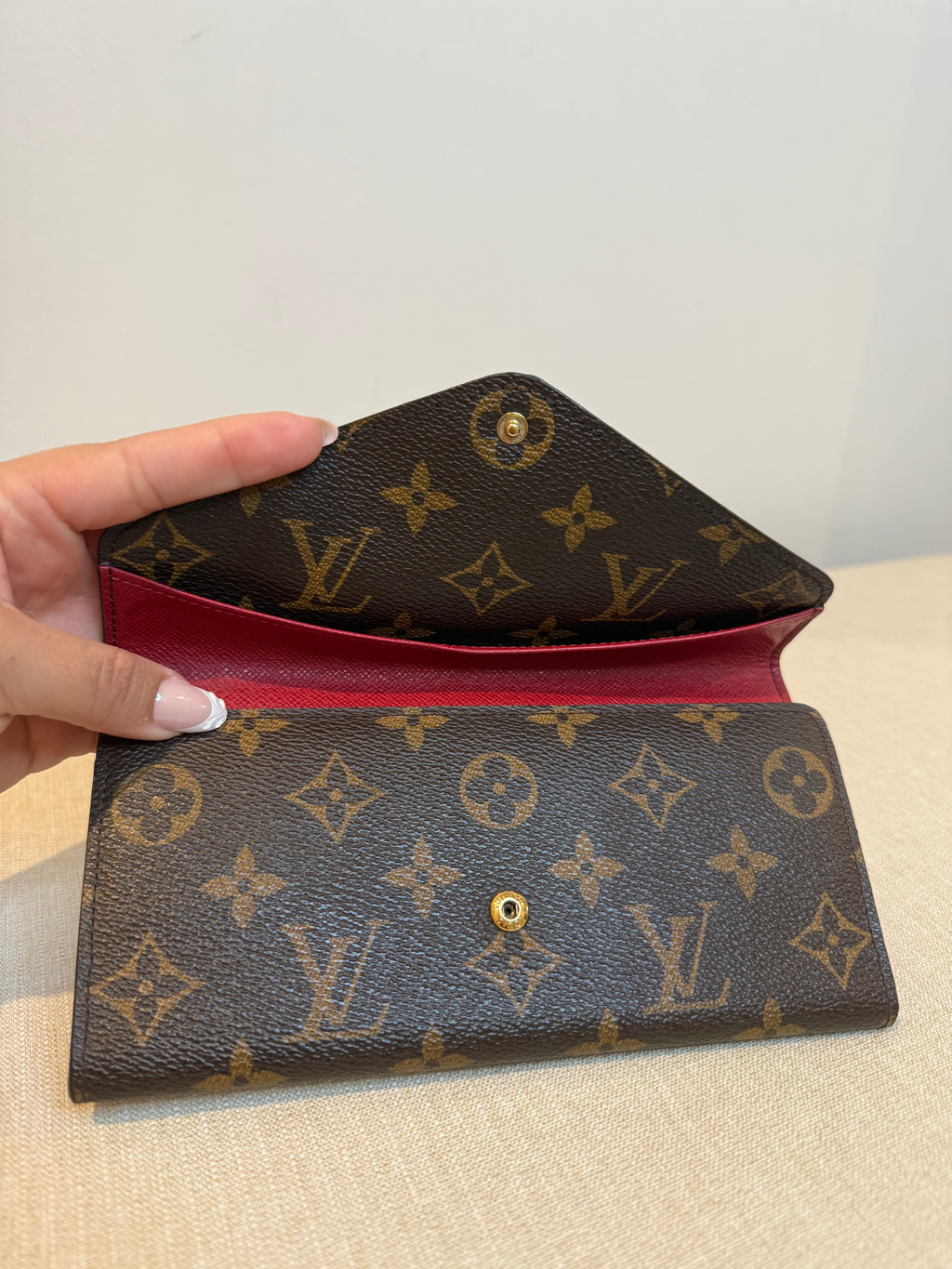 Pre-owned Louis Vuitton Canvas Josephine Wallet 2012