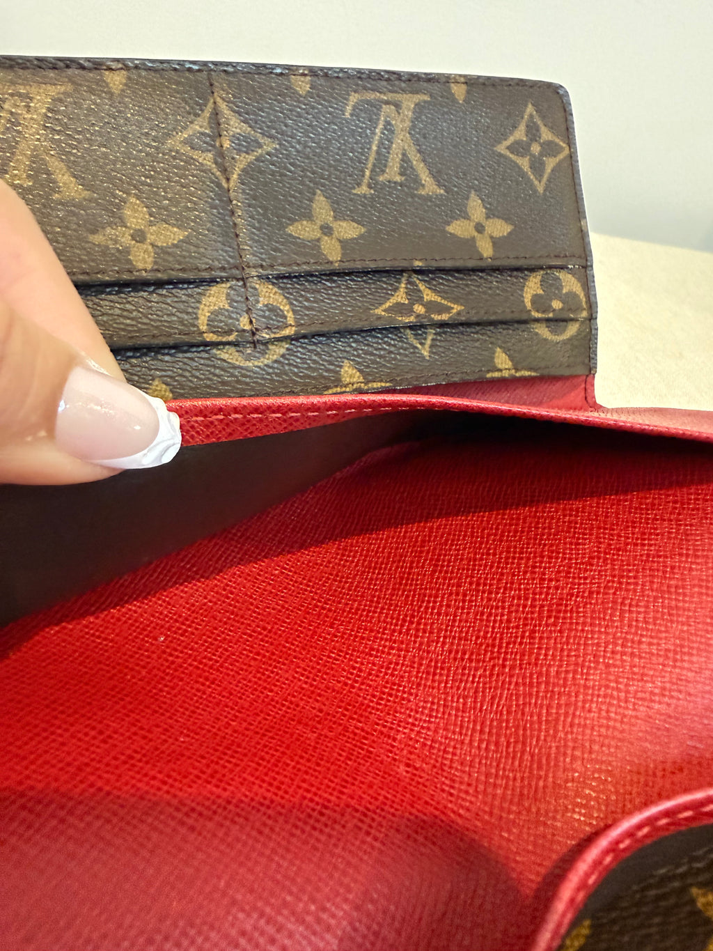 Pre-owned Louis Vuitton Canvas Josephine Wallet 2012