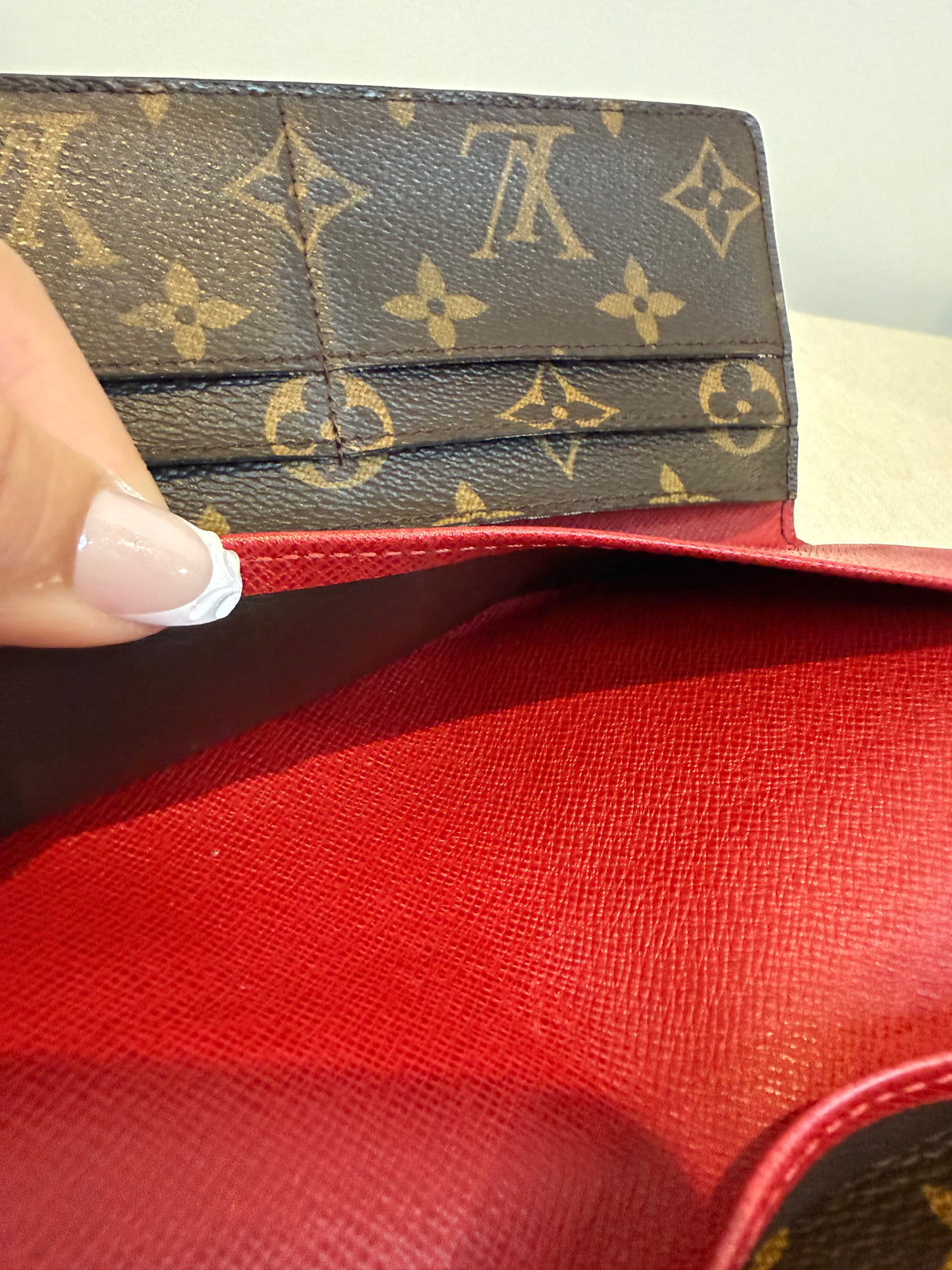 Pre-owned Louis Vuitton Canvas Josephine Wallet 2012