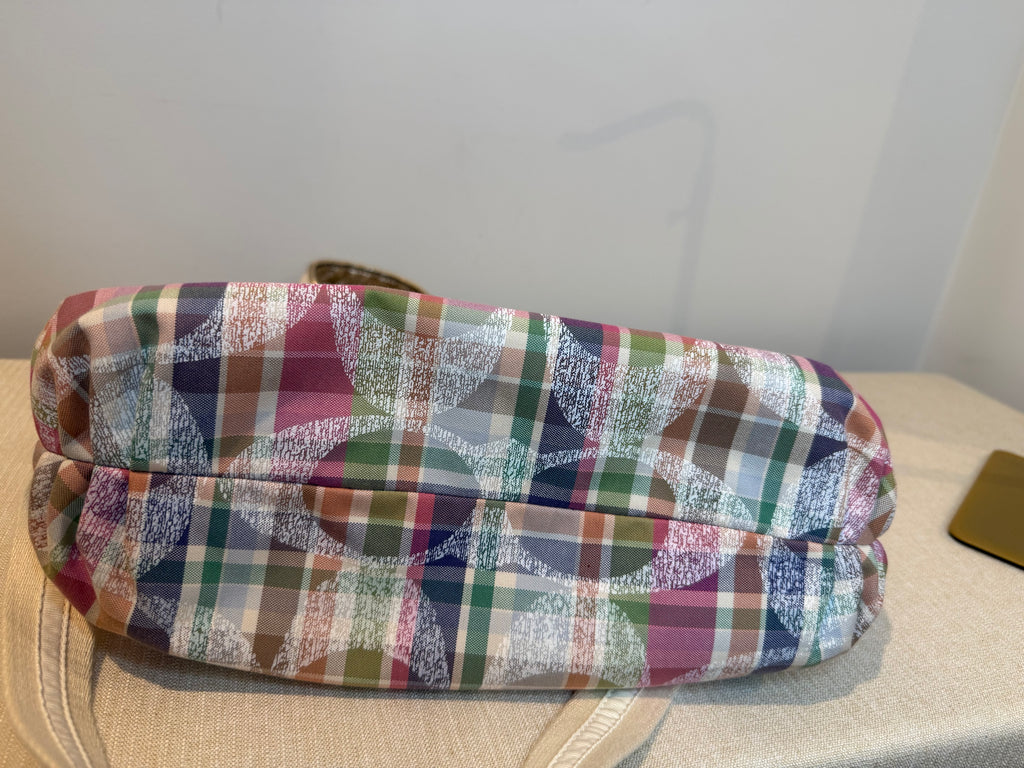 Pre-owned Coach canvas Poppy Daisy Madras 2 Way Bag 2011