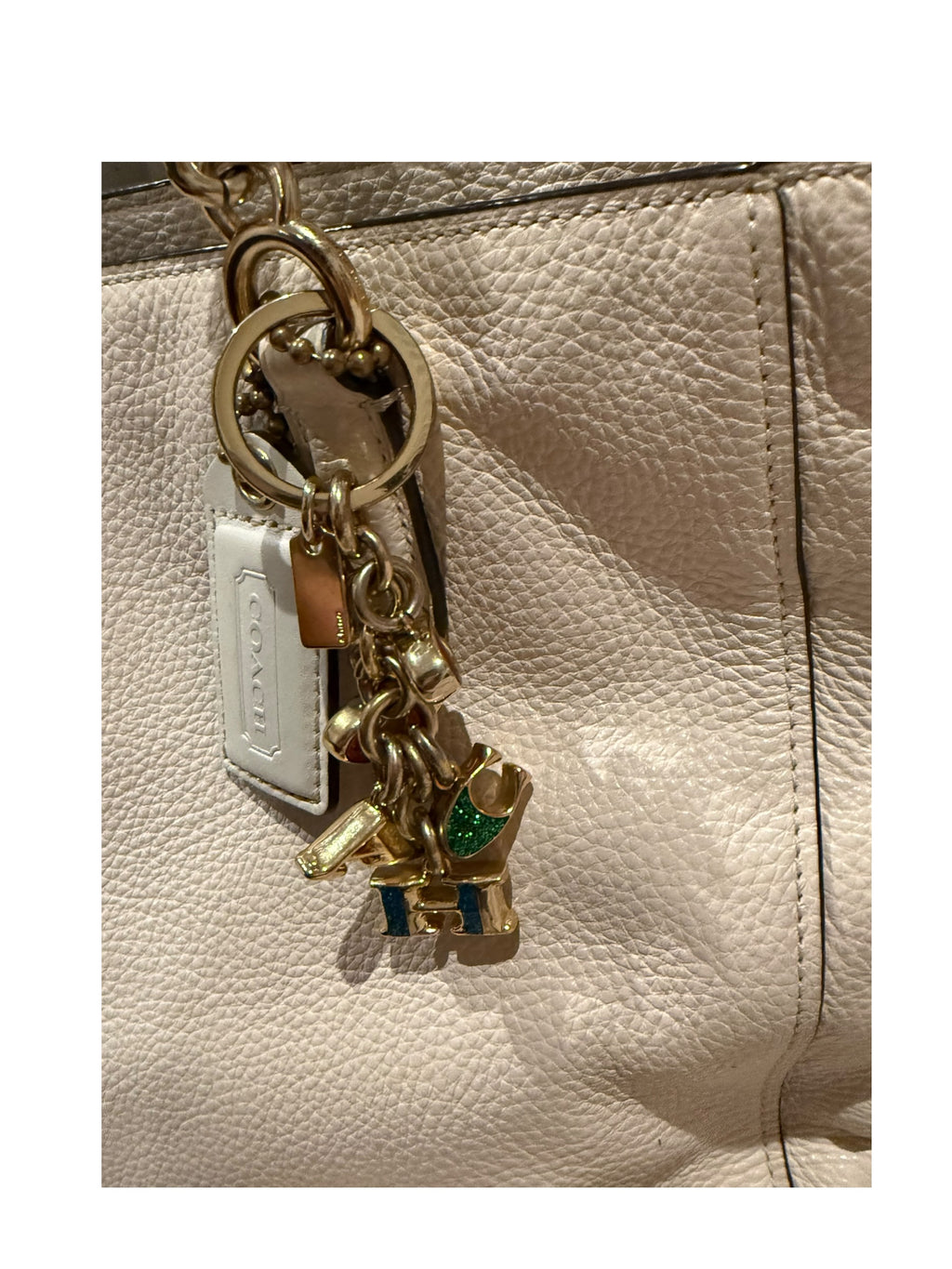Pre-owned Coach leather White Ellie tote bag with wallet 2019