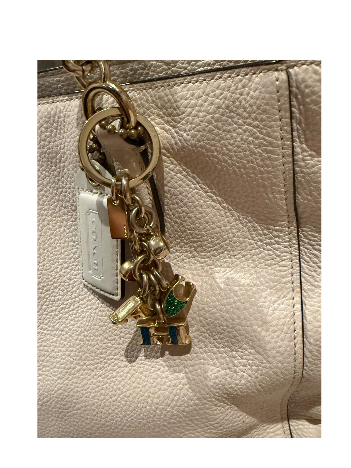 Pre-owned Coach leather White Ellie tote bag with wallet 2019