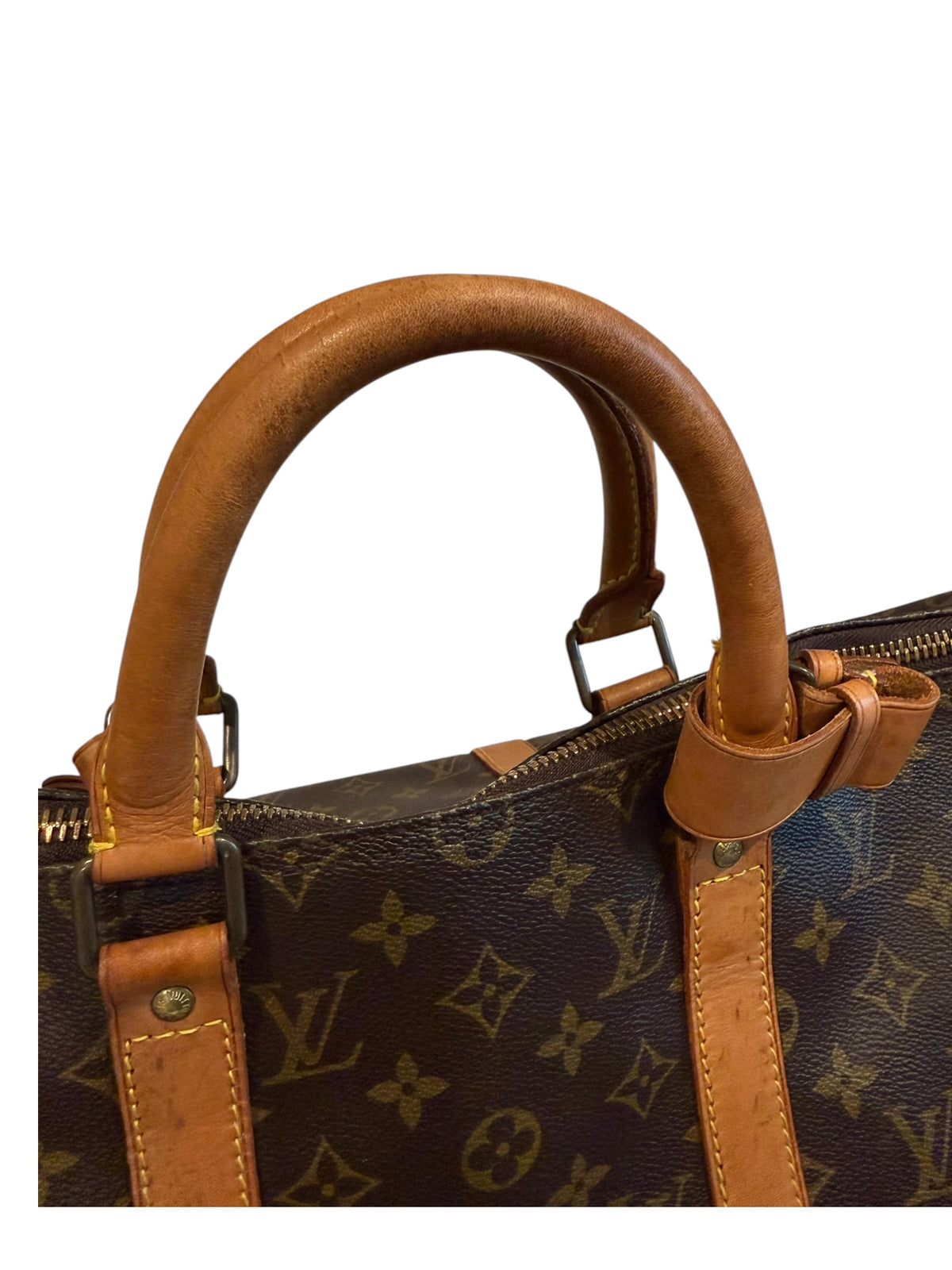 Pre-owned Louis Vuitton Monogram Keepall Bandouliere 50 1990