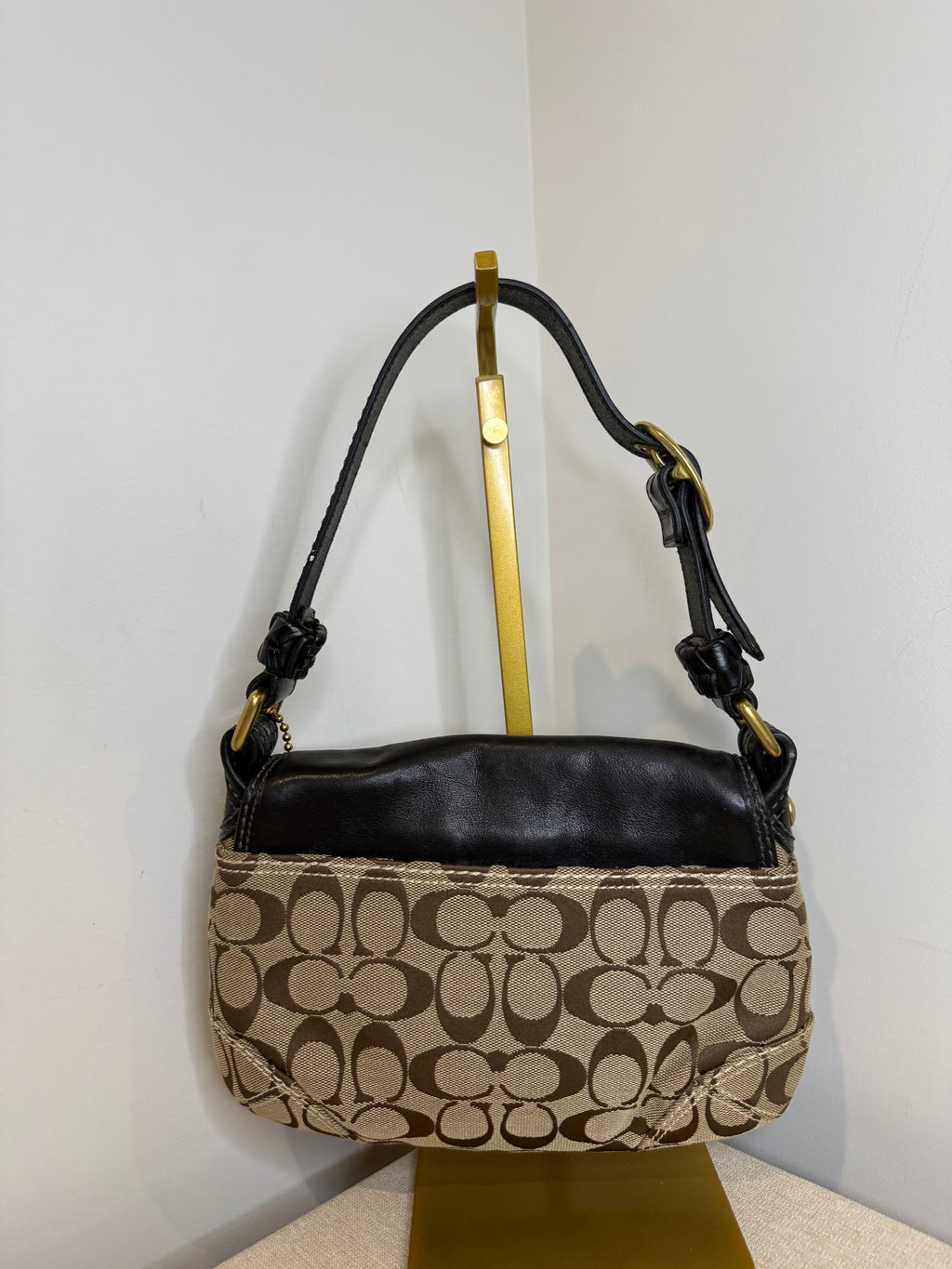 Pre-owned Coach Black Bleeker SoHo buckle shoulder bag 2007