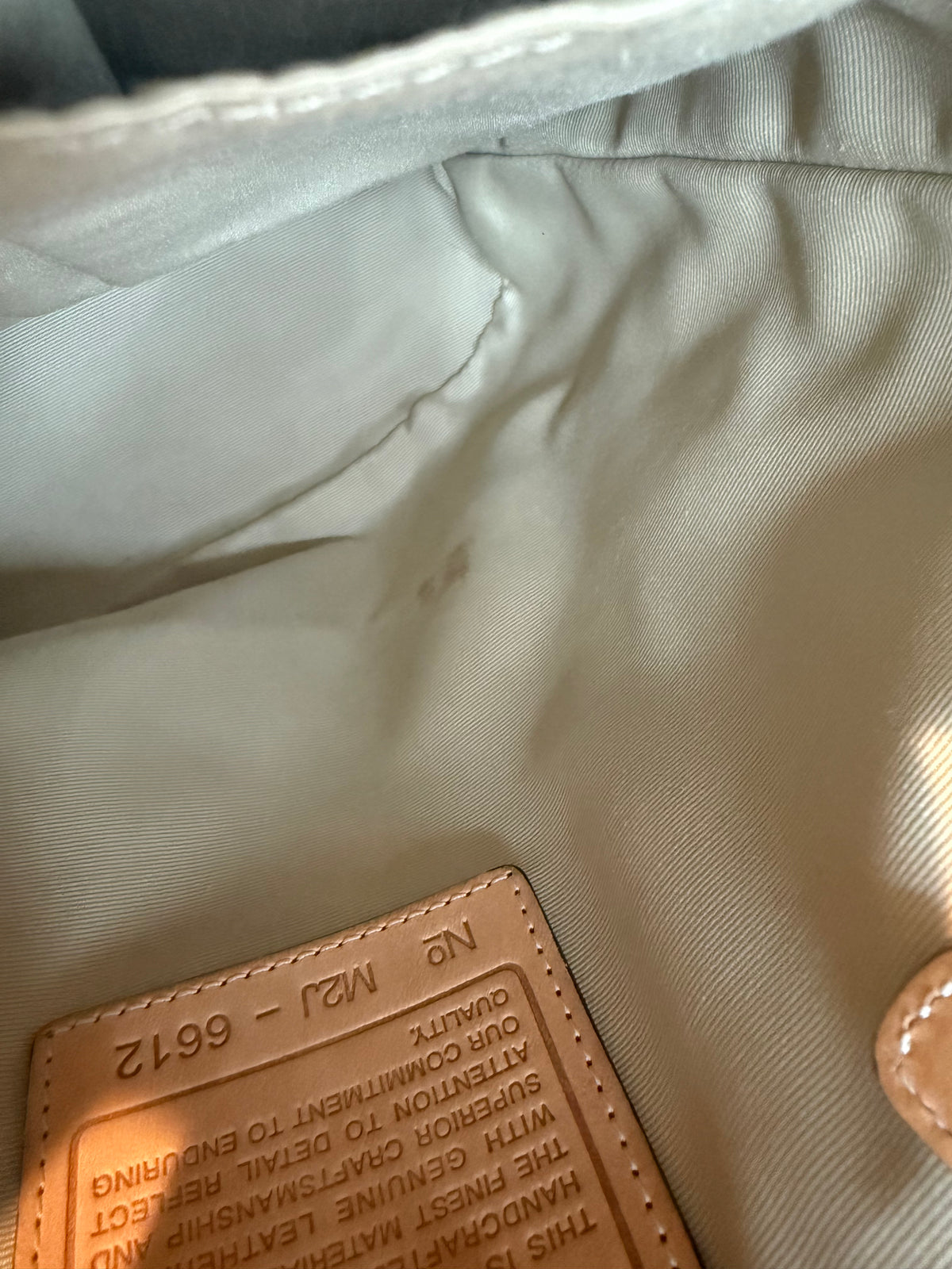 Pre-owned Coach Canvas Pink and Grey Bucket Shoulder Bag 1990s