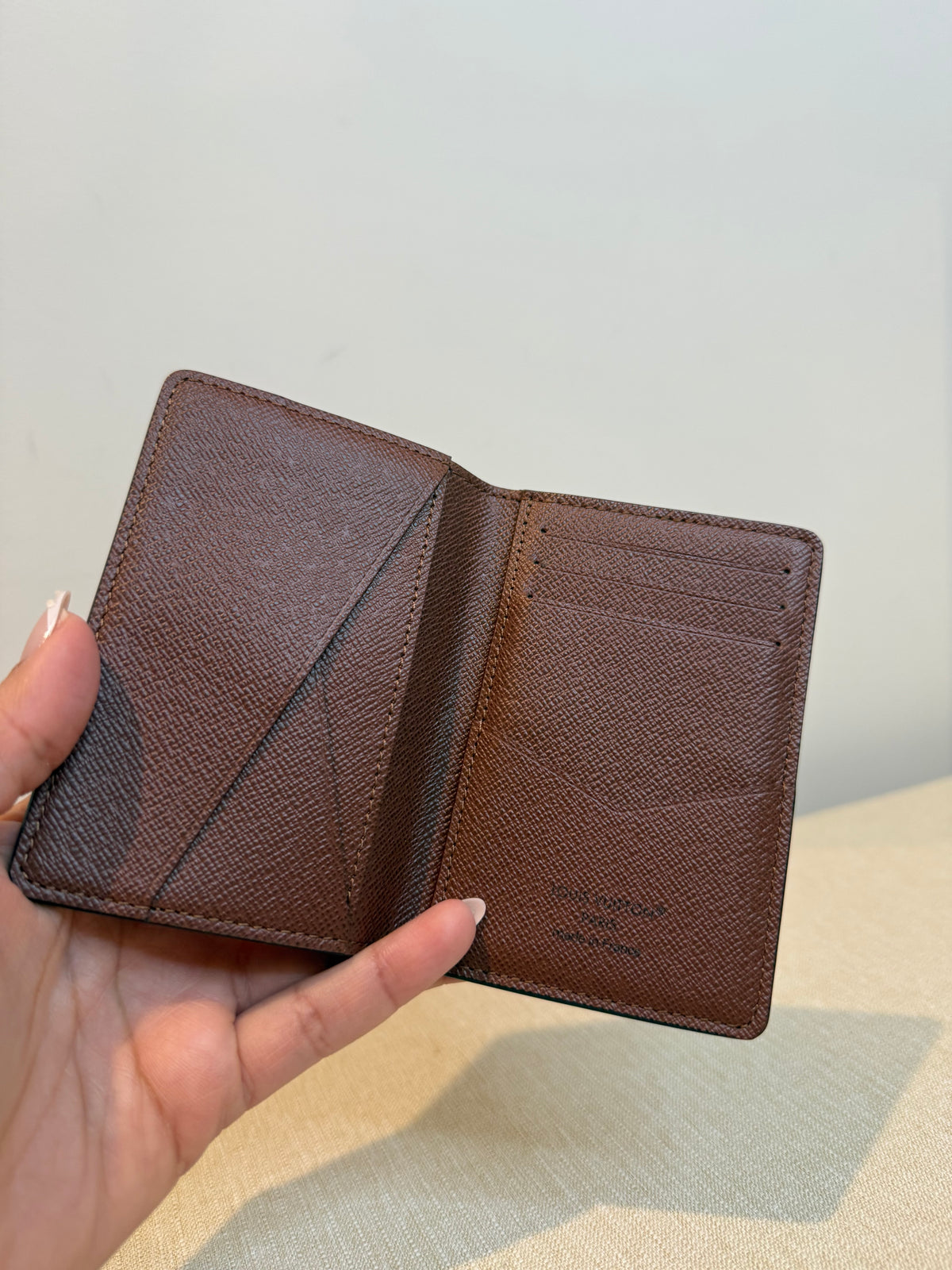 Pre-Owned Louis Vuitton Canvas Card Organizer Wallet