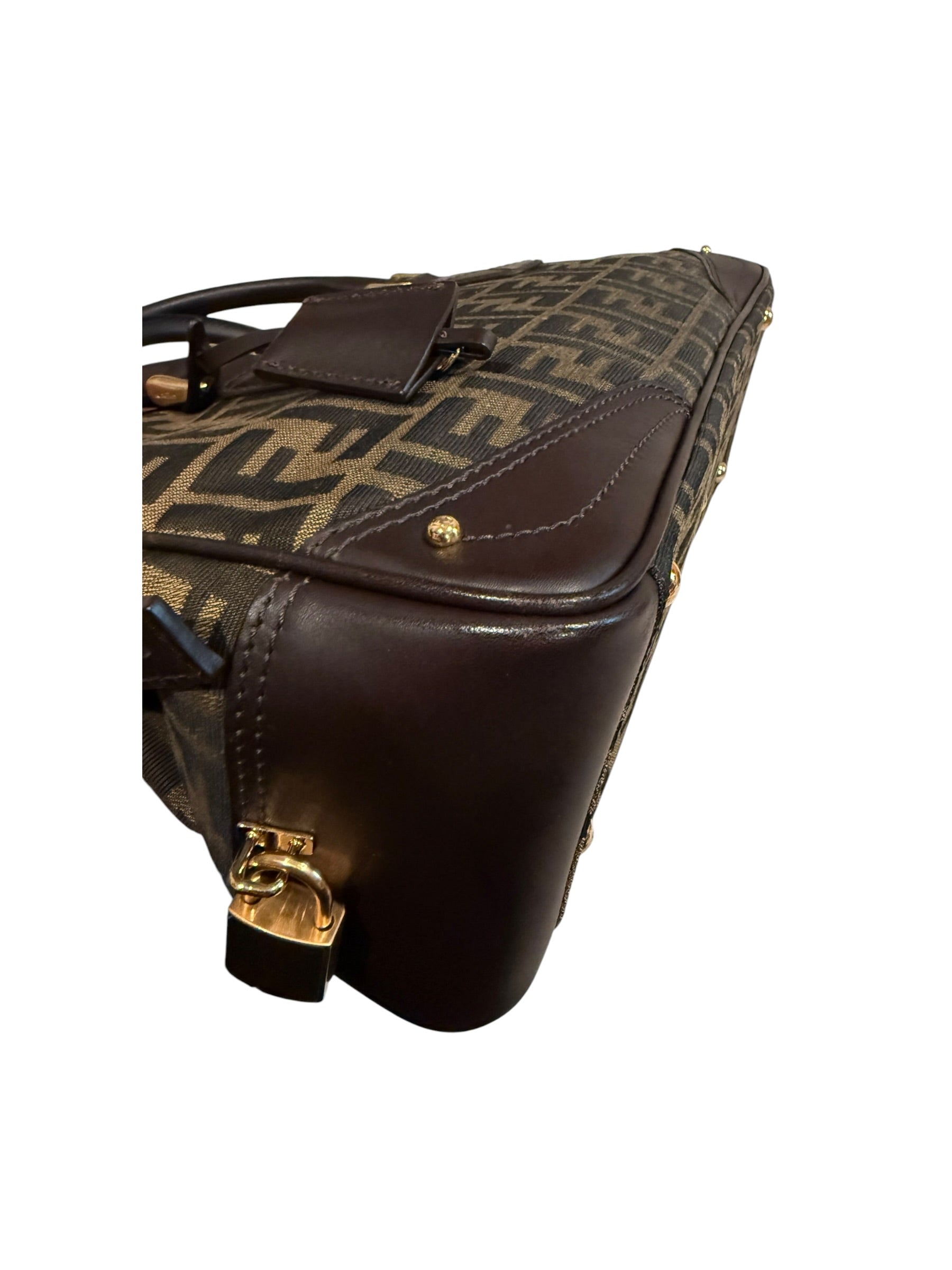 Pre-owned Fendi Zucca Boston bag