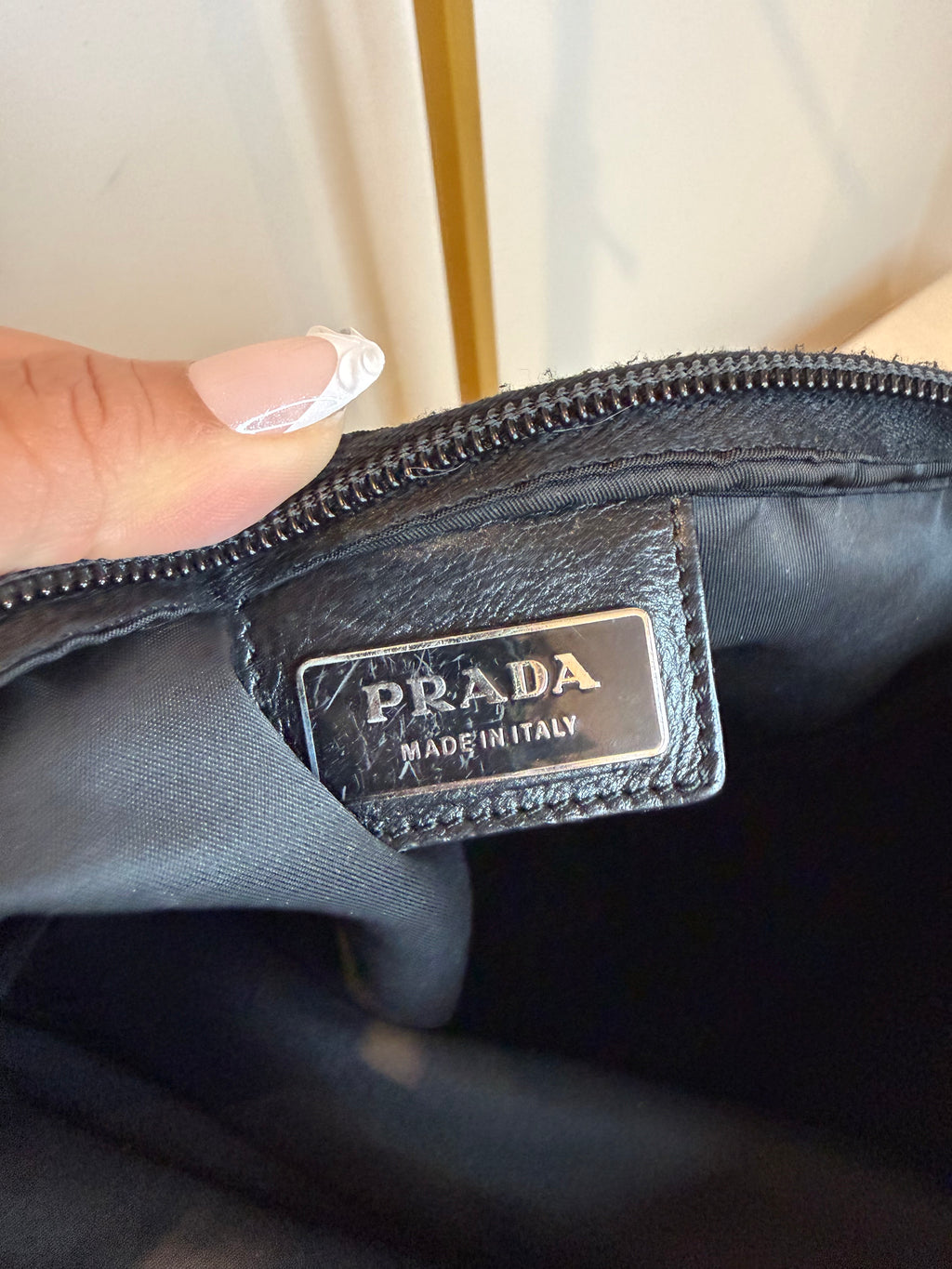 Pre-owned Prada Black Nylon Crossbody Bag