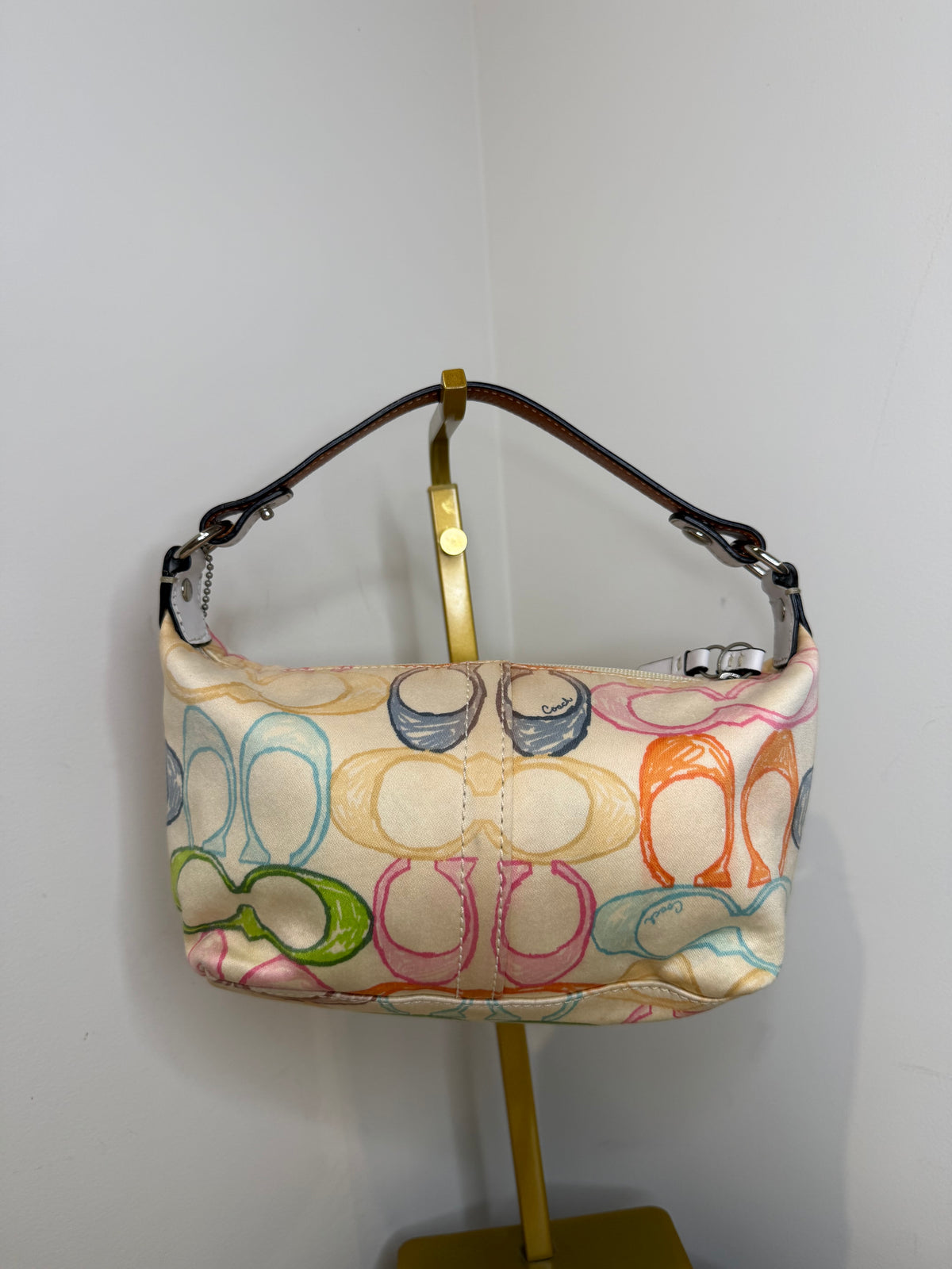 Pre-owned Coach Hamptons Weekend multicolor mini bag