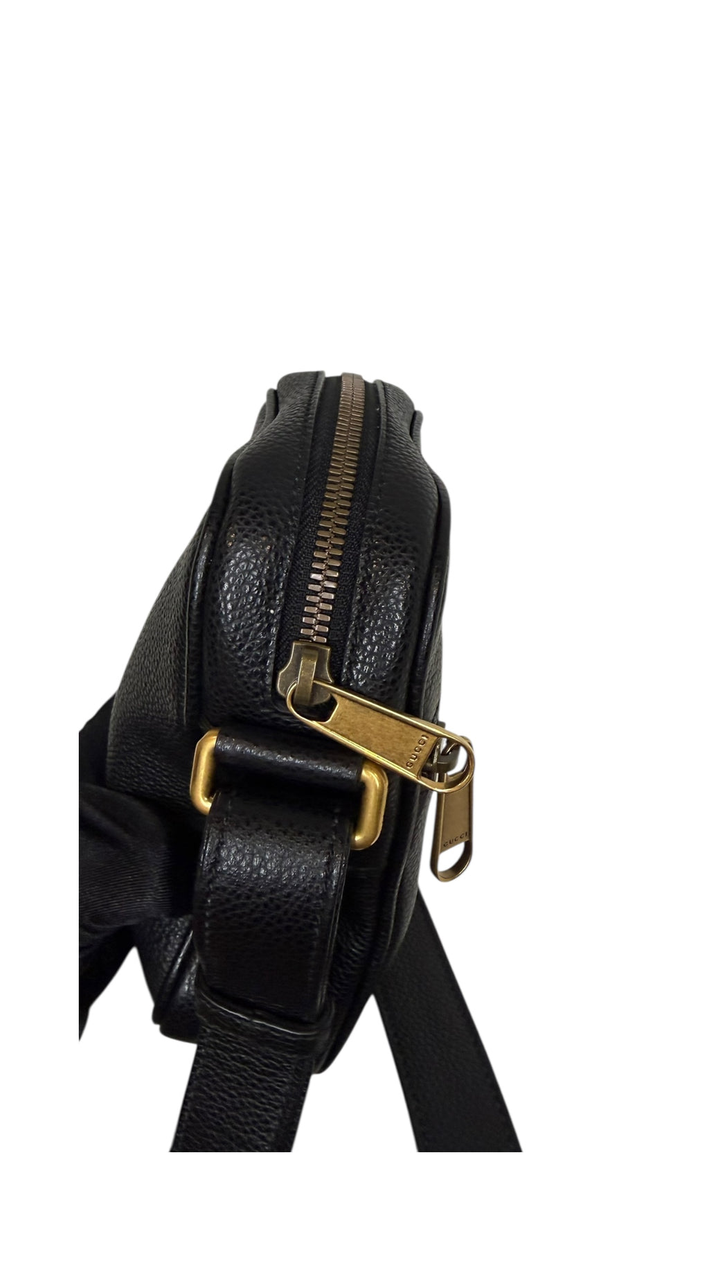 Pre-owned Gucci leather Small Sherry logo crossbody bag