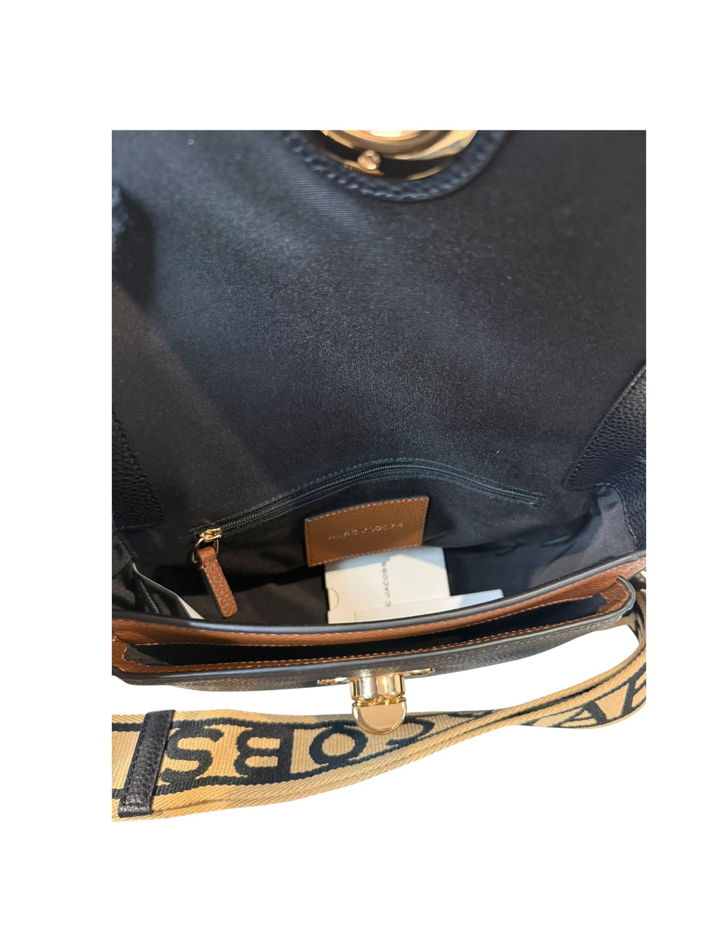 *NEW WITH TAGS* Marc Jacobs Leather Two Toned Crossbody Saddle Bag
