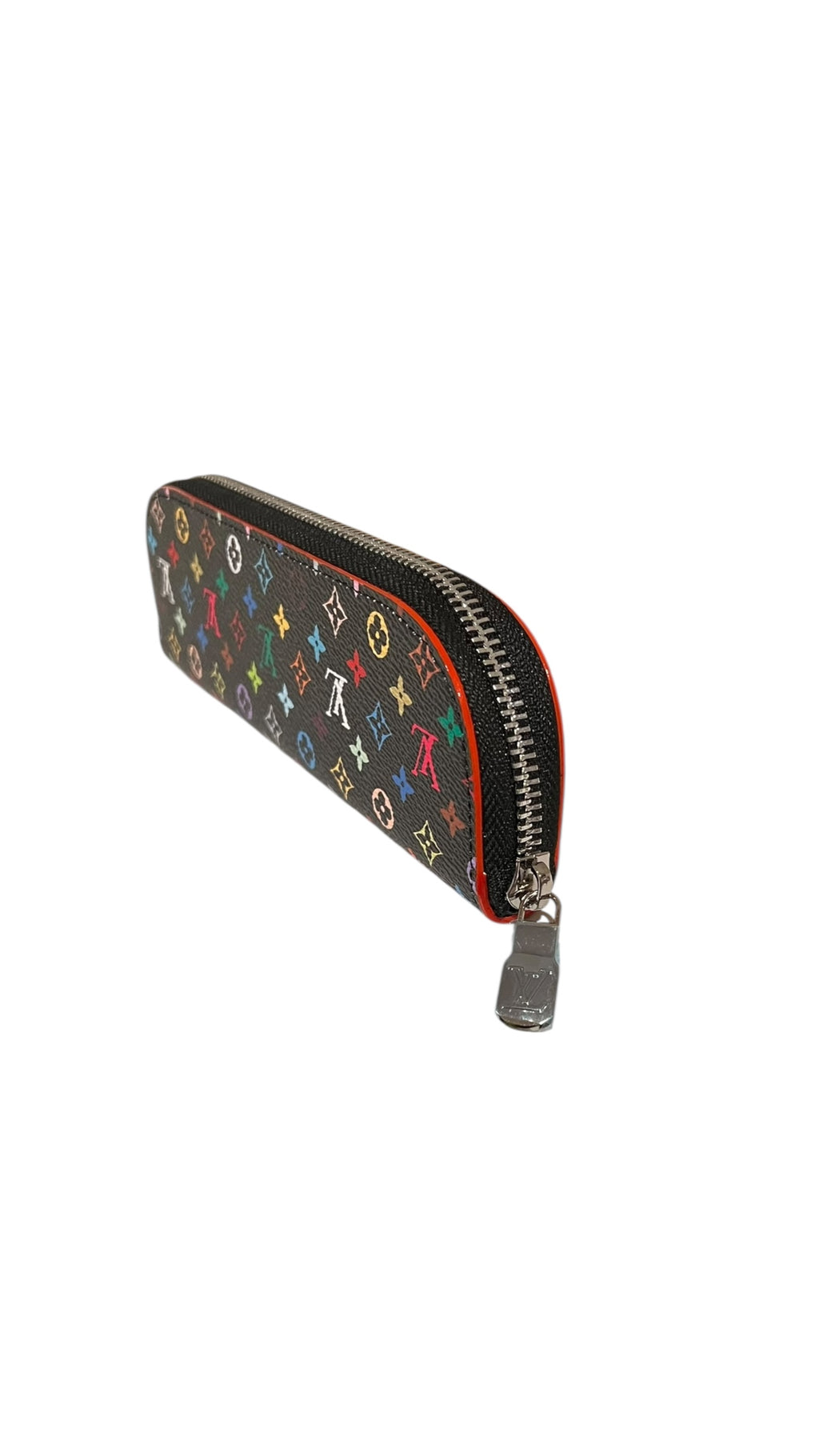INSPIRED Black Multicolor Pencil case with silver hardware