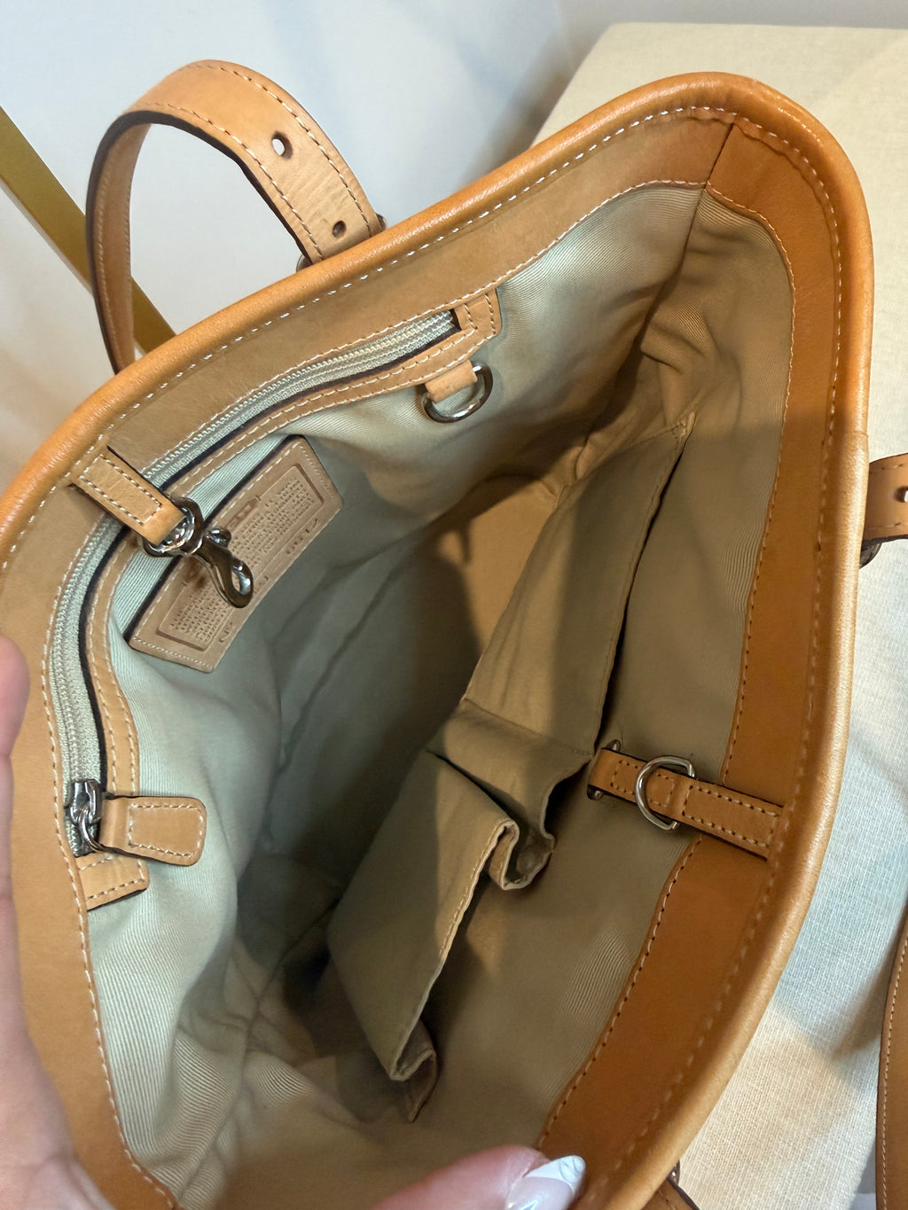 Pre-owned Coach Canvas Pink and Grey Bucket Shoulder Bag 1990s