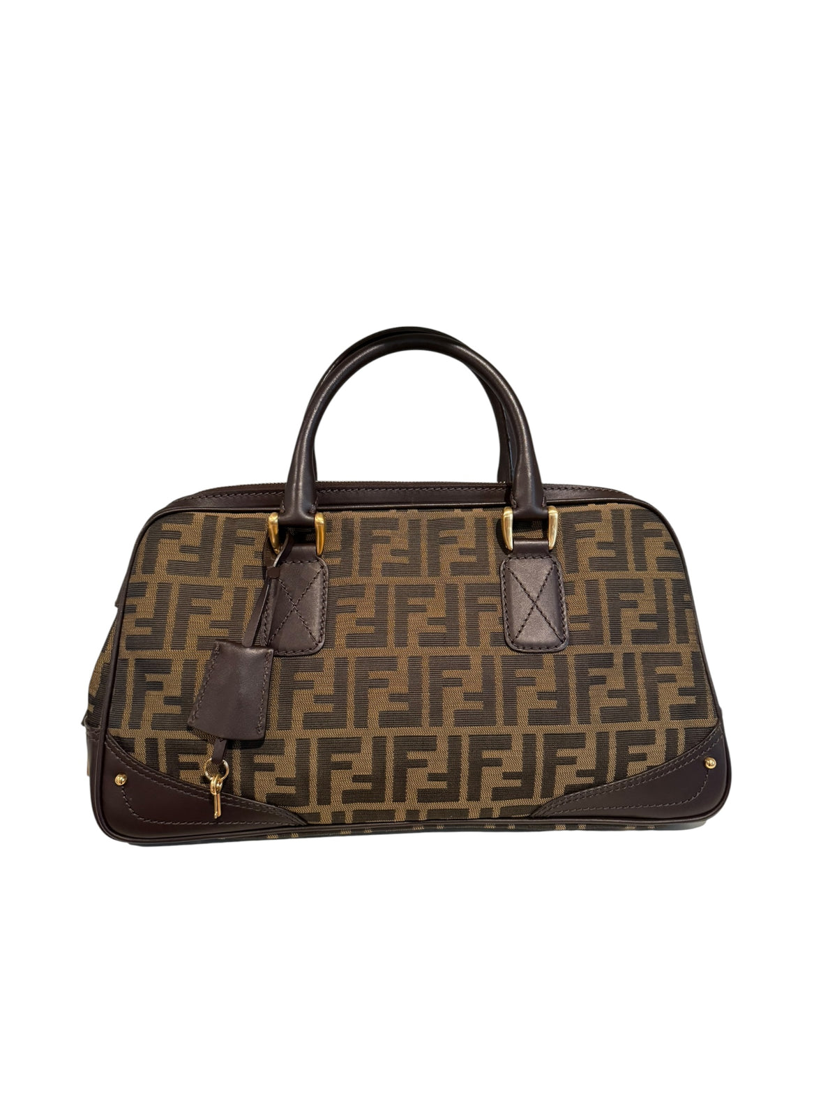 Pre-owned Fendi Zucca Boston bag