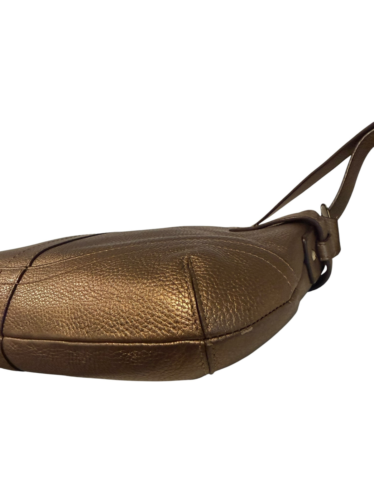 Pre-owned Coach leather bronze shoulder bag 2012