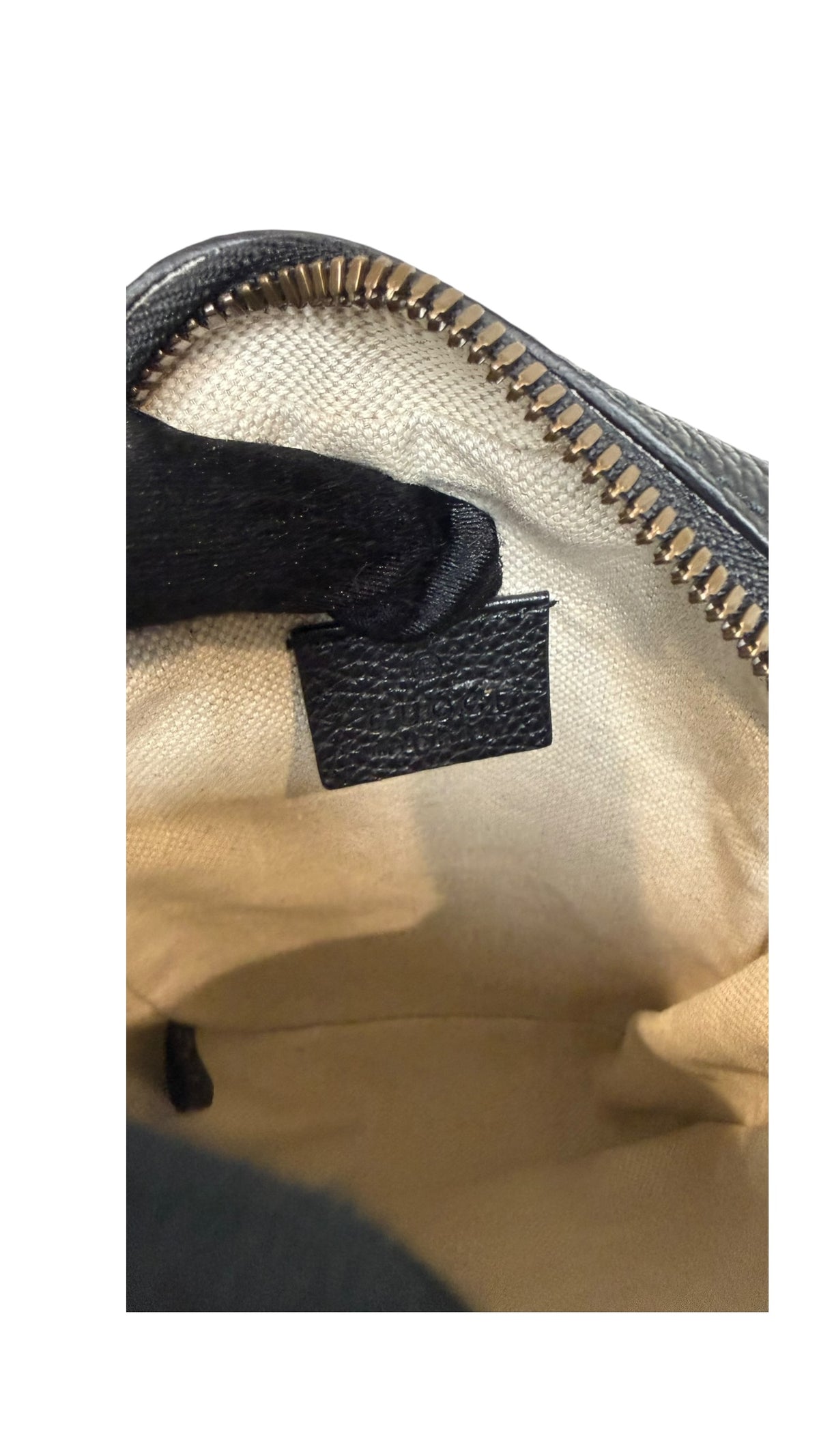 Pre-owned Gucci leather Small Sherry logo crossbody bag