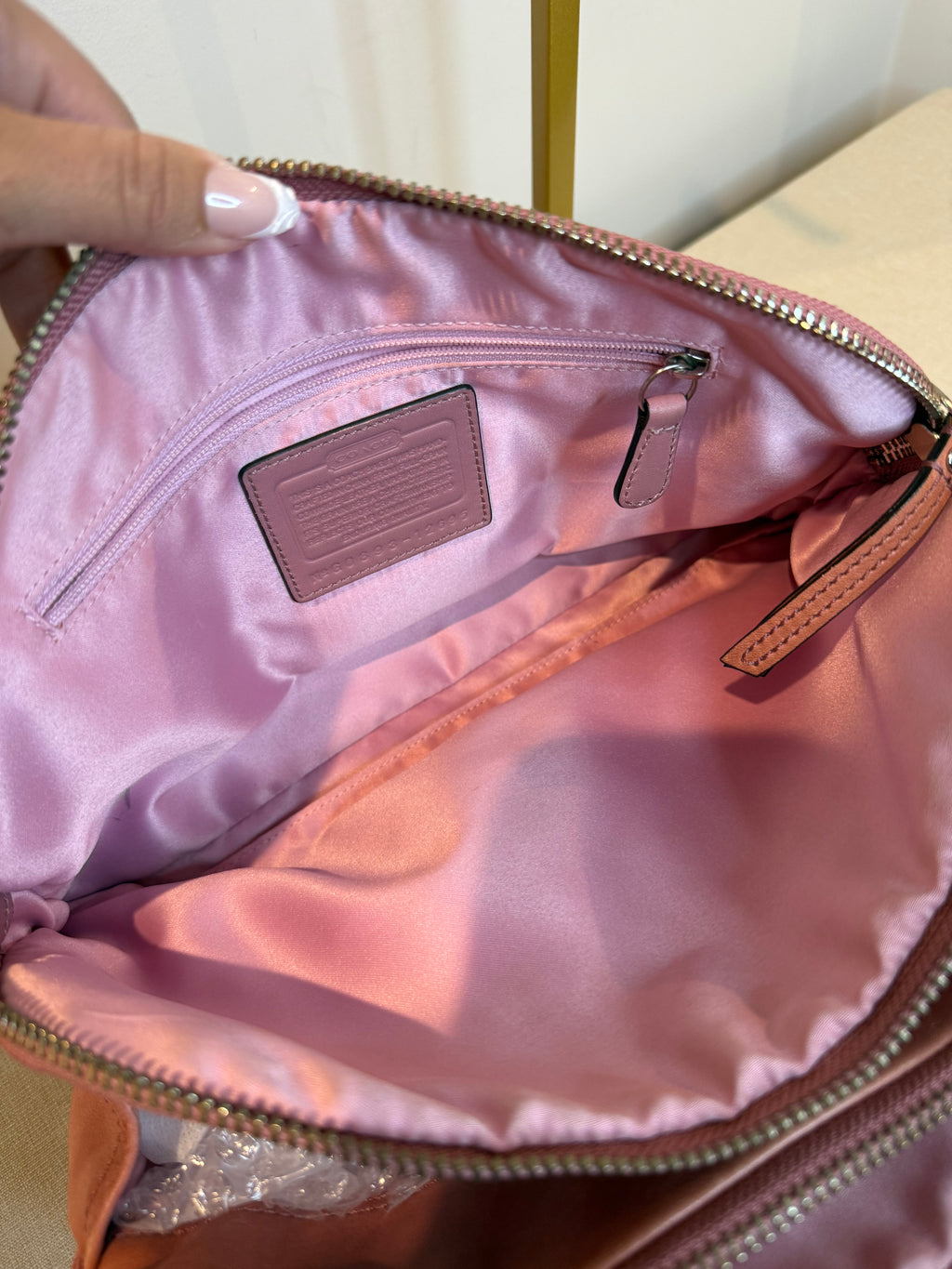 Pre-owned Coach Leather Bonnie Satchel Salmon Pink 2008