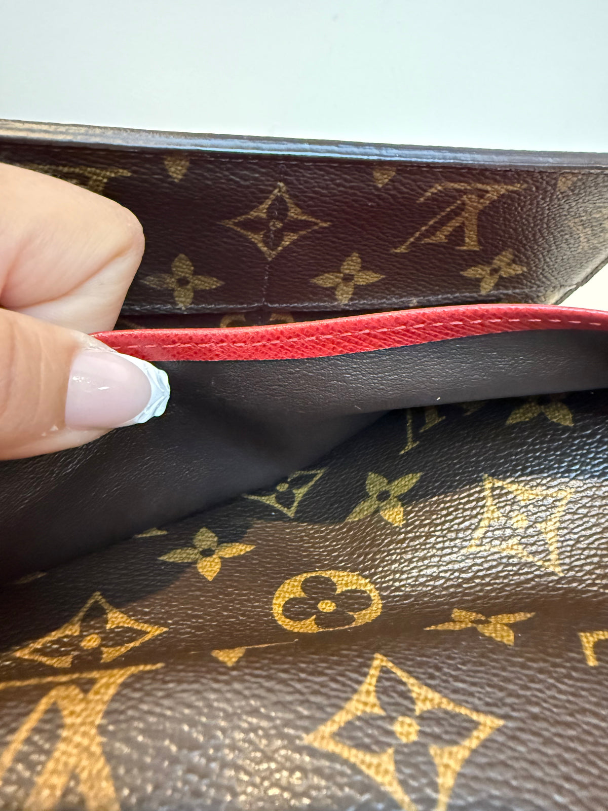 Pre-owned Louis Vuitton Canvas Josephine Wallet 2012
