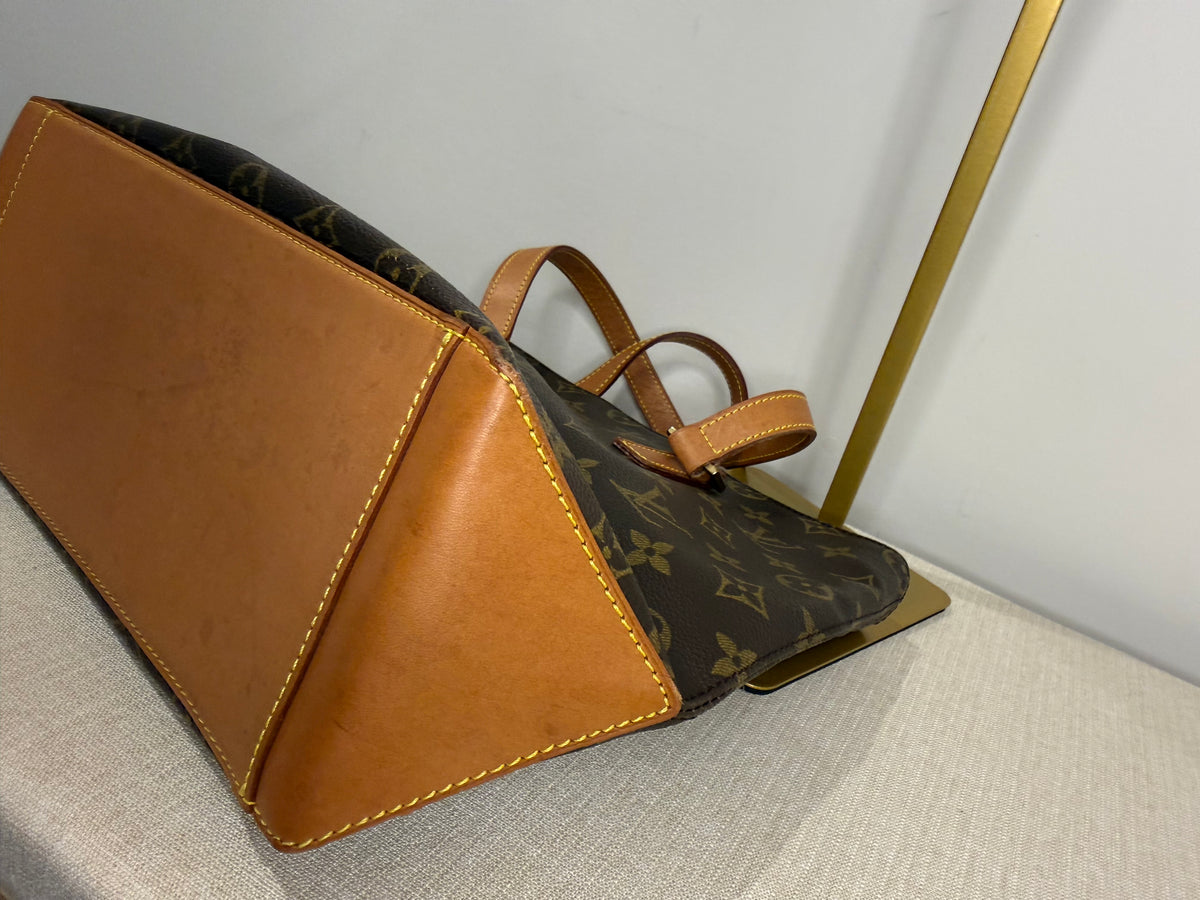 Pre-owned Louis Vuitton monogram Cabas piano shoulder bag 2001