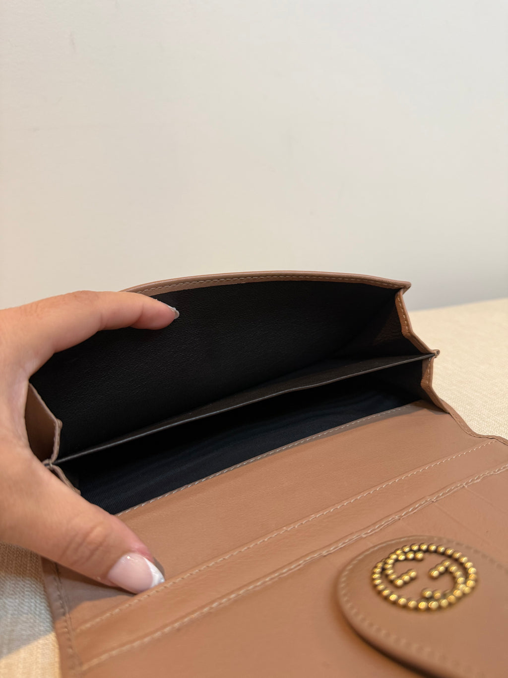 Pre-owned Gucci Pink Canvas Long Continental wallet