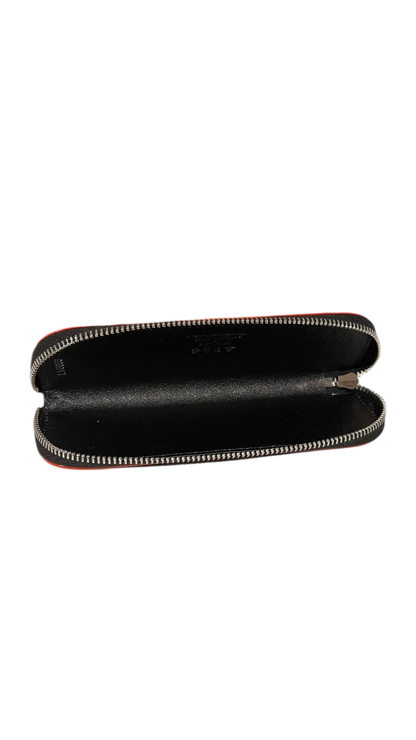 INSPIRED Black Multicolor Pencil case with silver hardware
