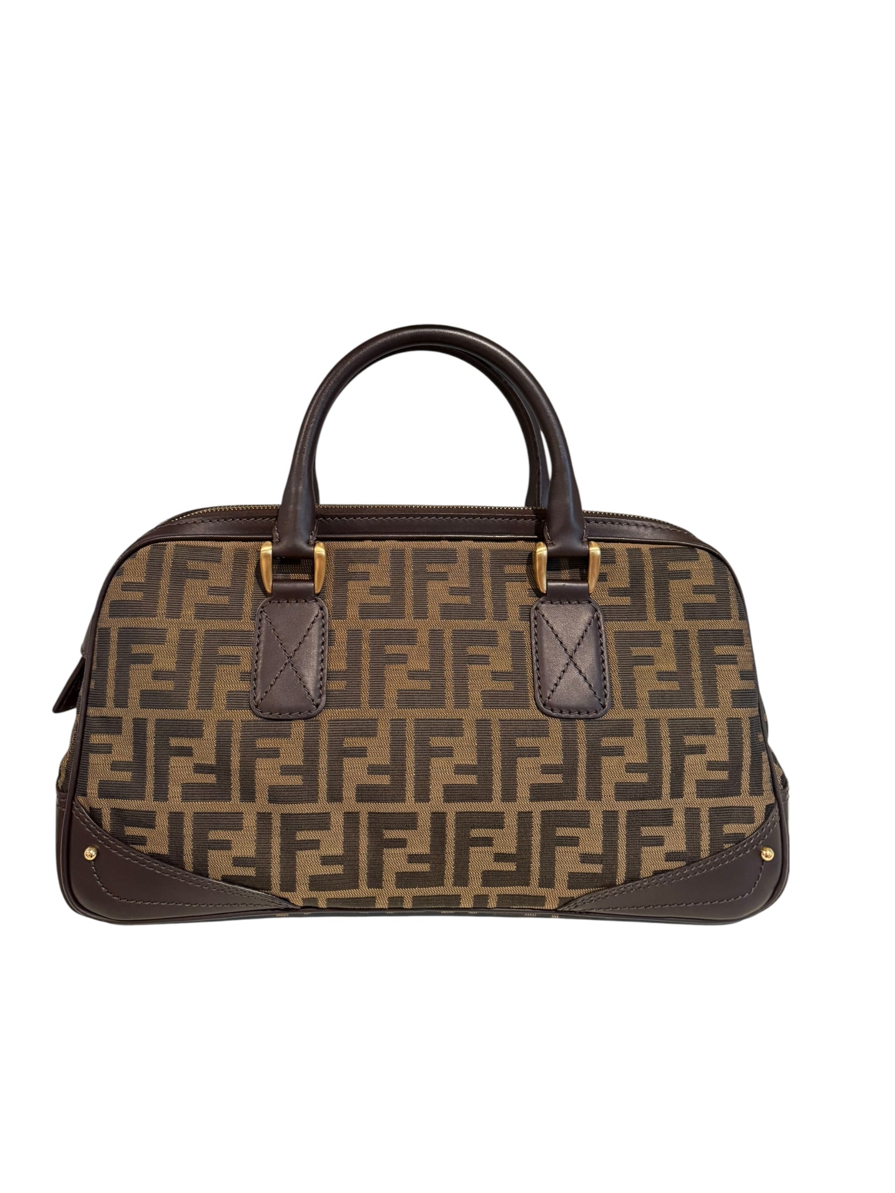Pre-owned Fendi Zucca Boston bag