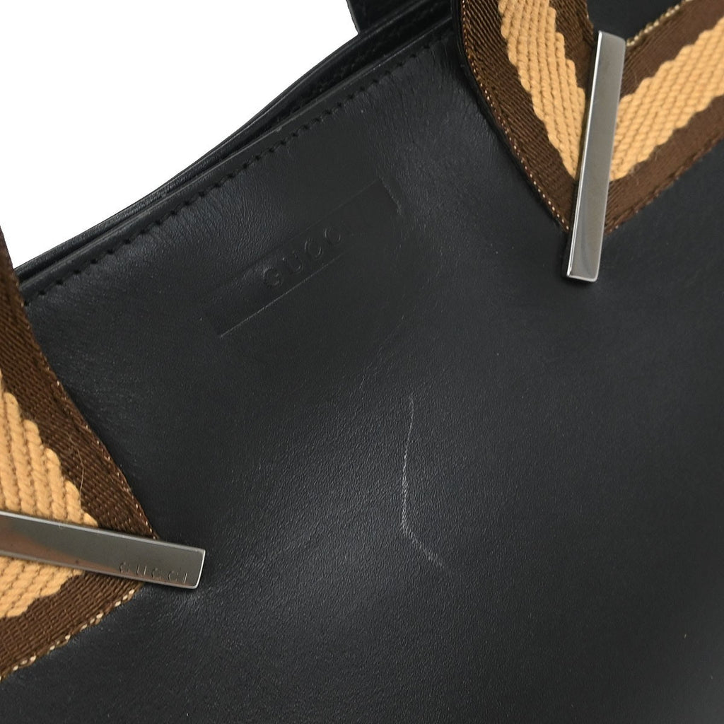 Pre-owned Gucci leather Mini web handbag