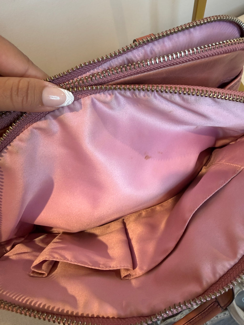 Pre-owned Coach Leather Bonnie Satchel Salmon Pink 2008