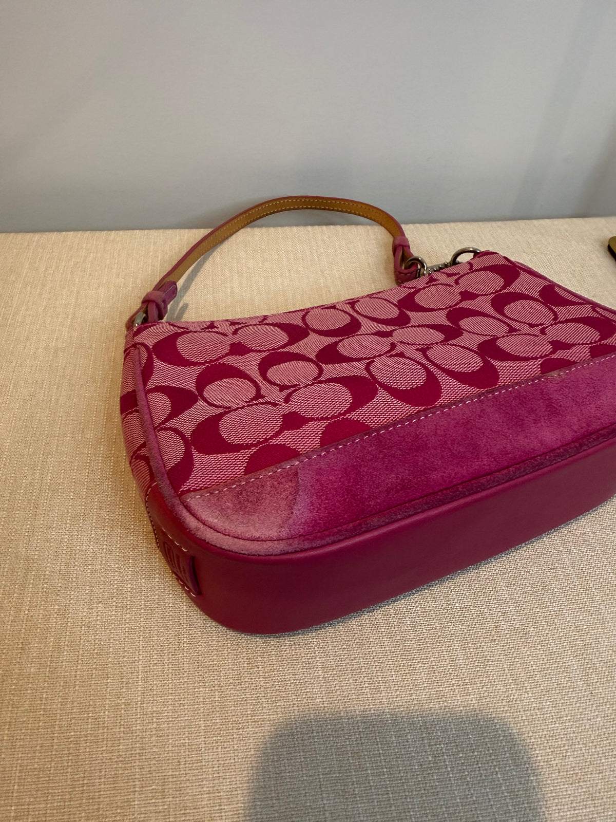 Pre-owned Coach Barbie Pink Demi Shoulder Bag 2004 Vintage