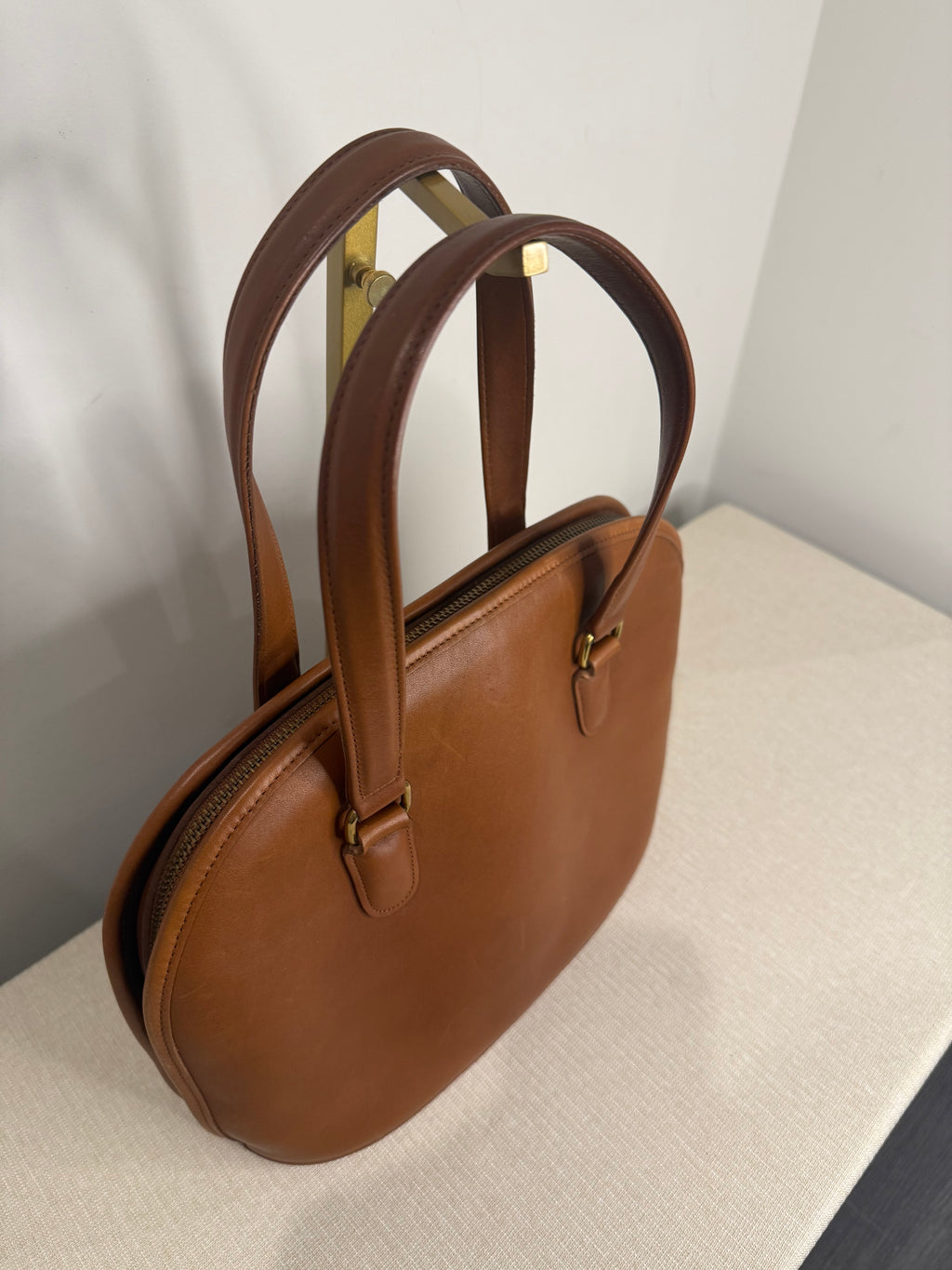 Pre-owned Coach leather vintage brown Pelham Dome shoulder bag 1990s