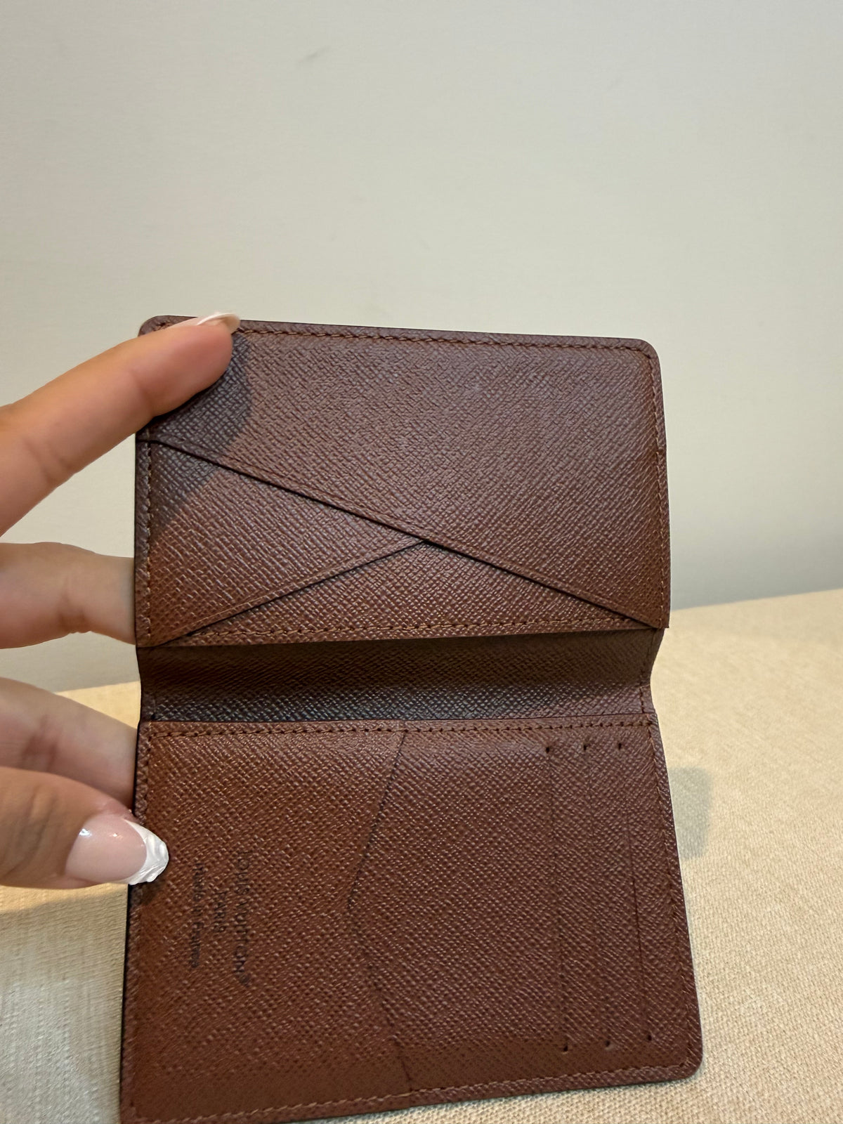 Pre-Owned Louis Vuitton Canvas Card Organizer Wallet