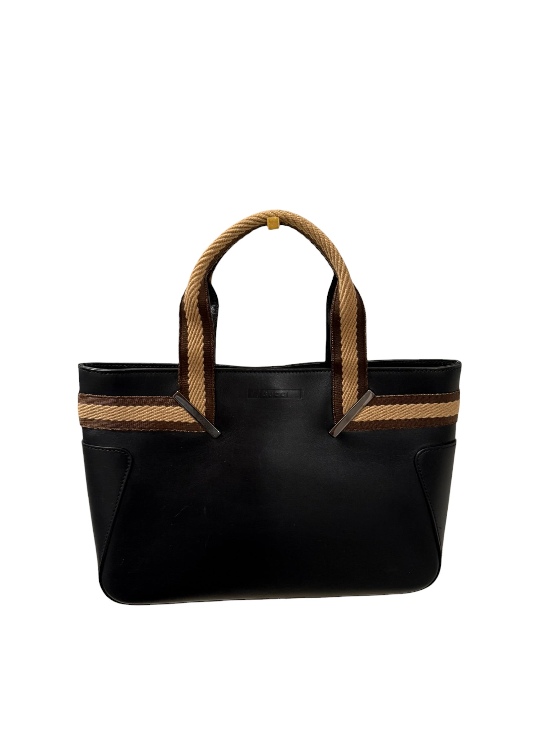 Pre-owned Gucci leather Mini web handbag