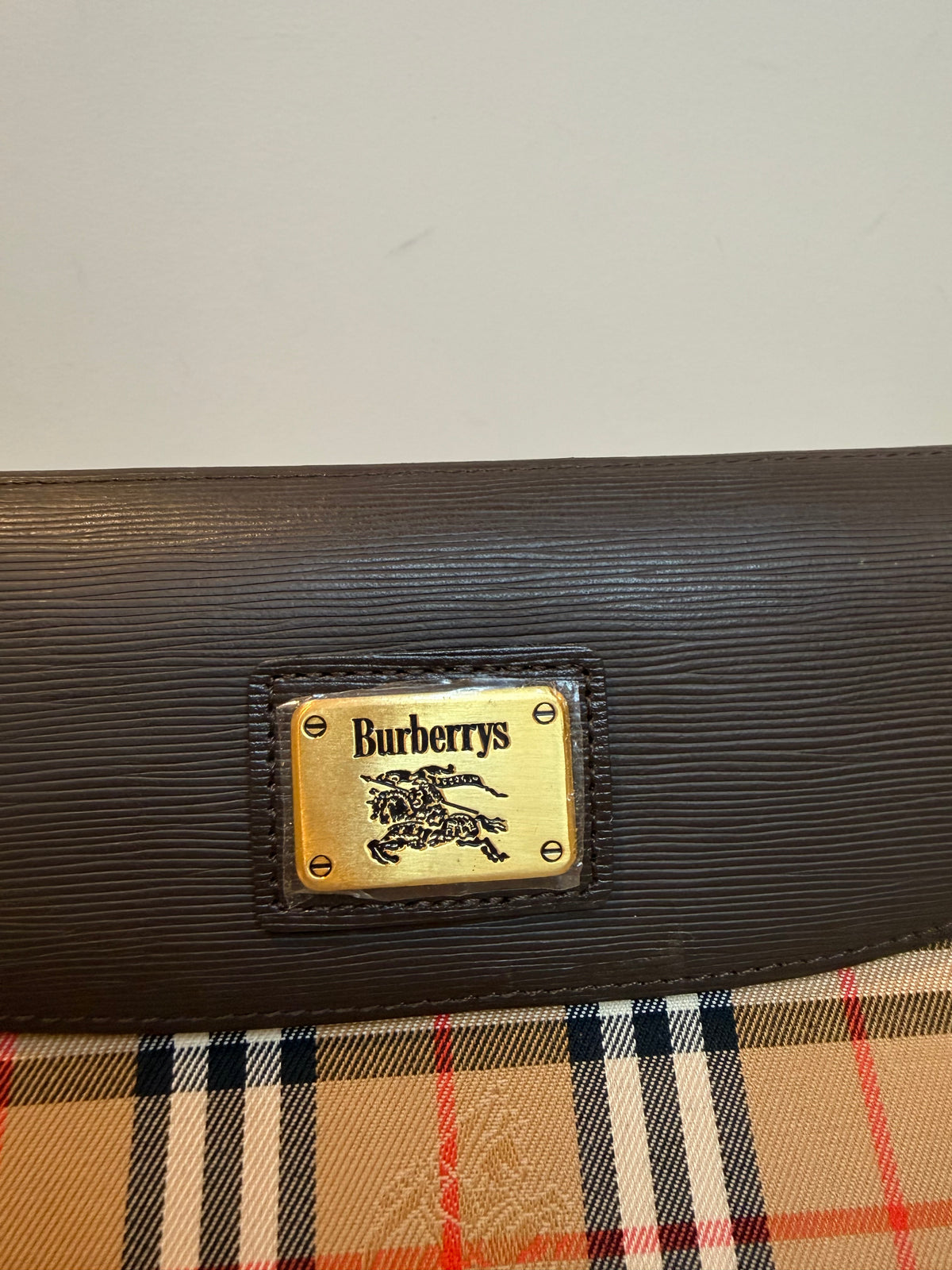 Pre-owned Burberry Novacheck Clutch Handbag