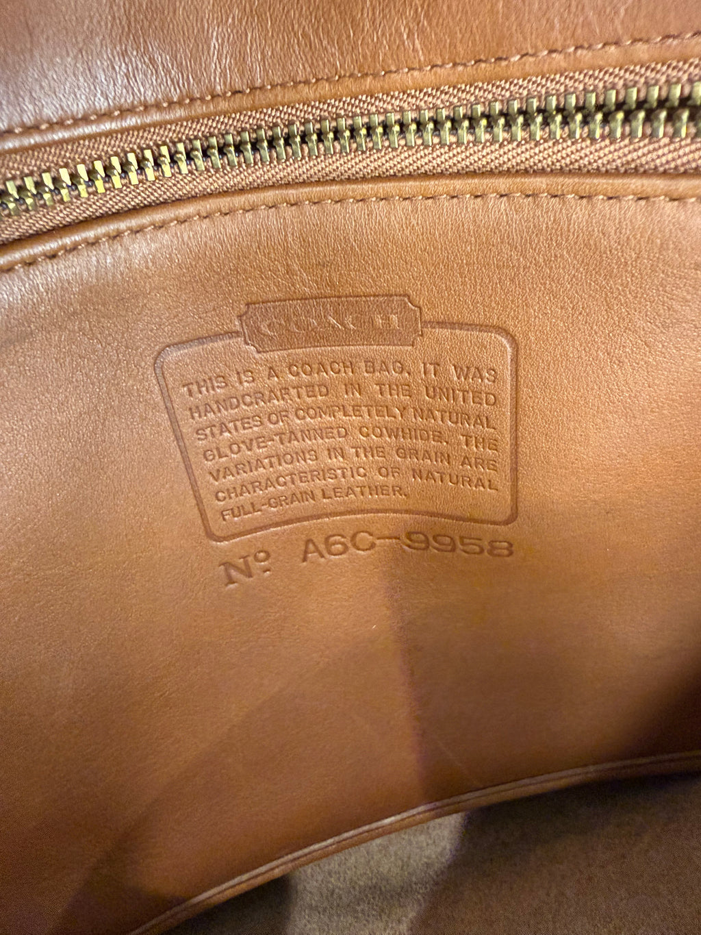 Pre-owned Coach leather vintage brown Pelham Dome shoulder bag 1990s