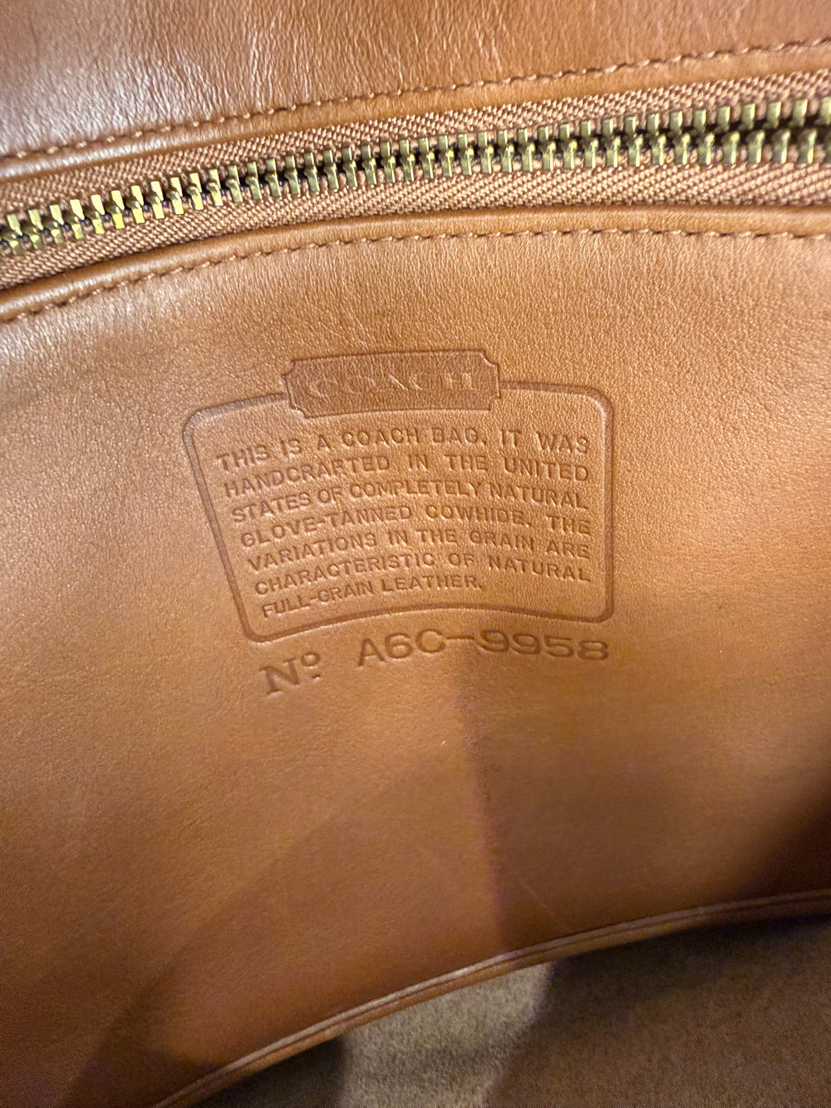 Pre-owned Coach leather vintage brown Pelham Dome shoulder bag 1990s