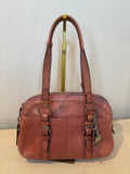 Pre-owned Coach Leather Bonnie Satchel Salmon Pink 2008