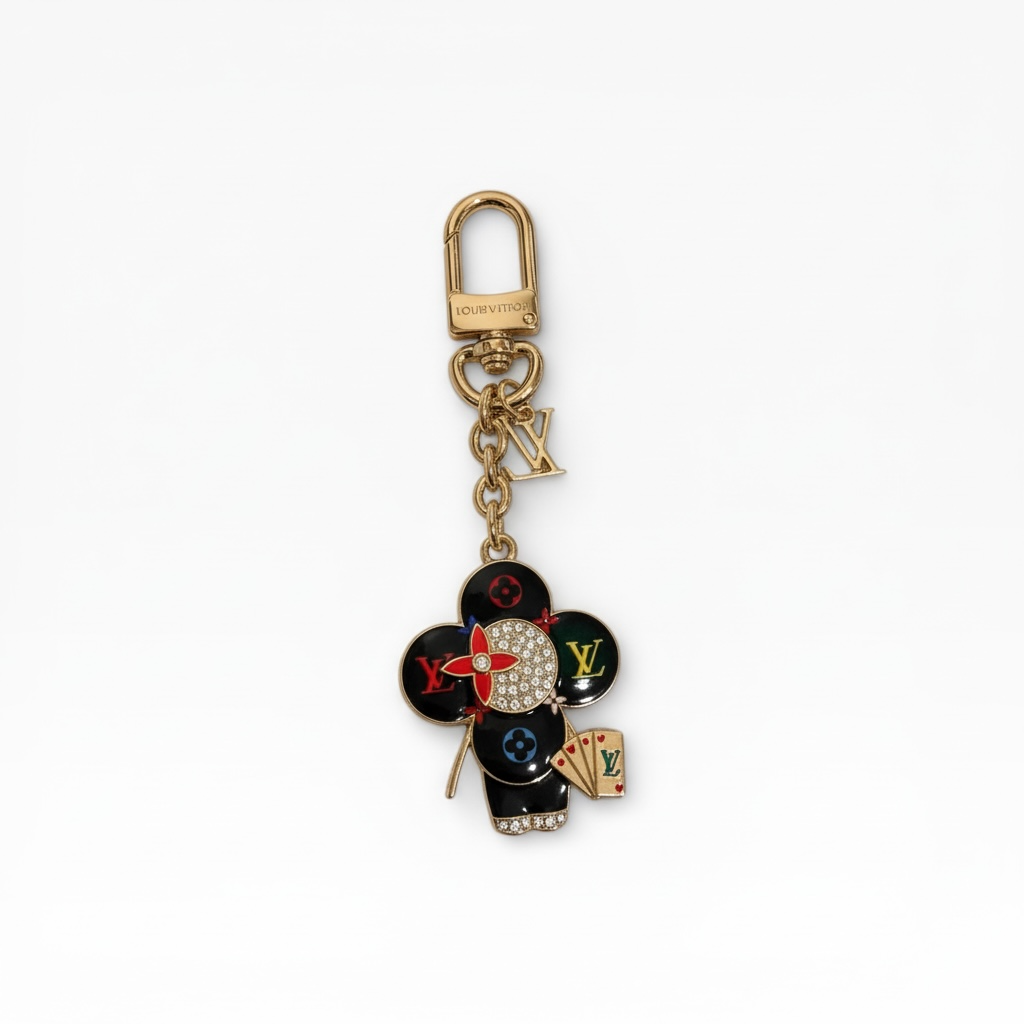 INSPIRED Black Vivi key chain bag charm