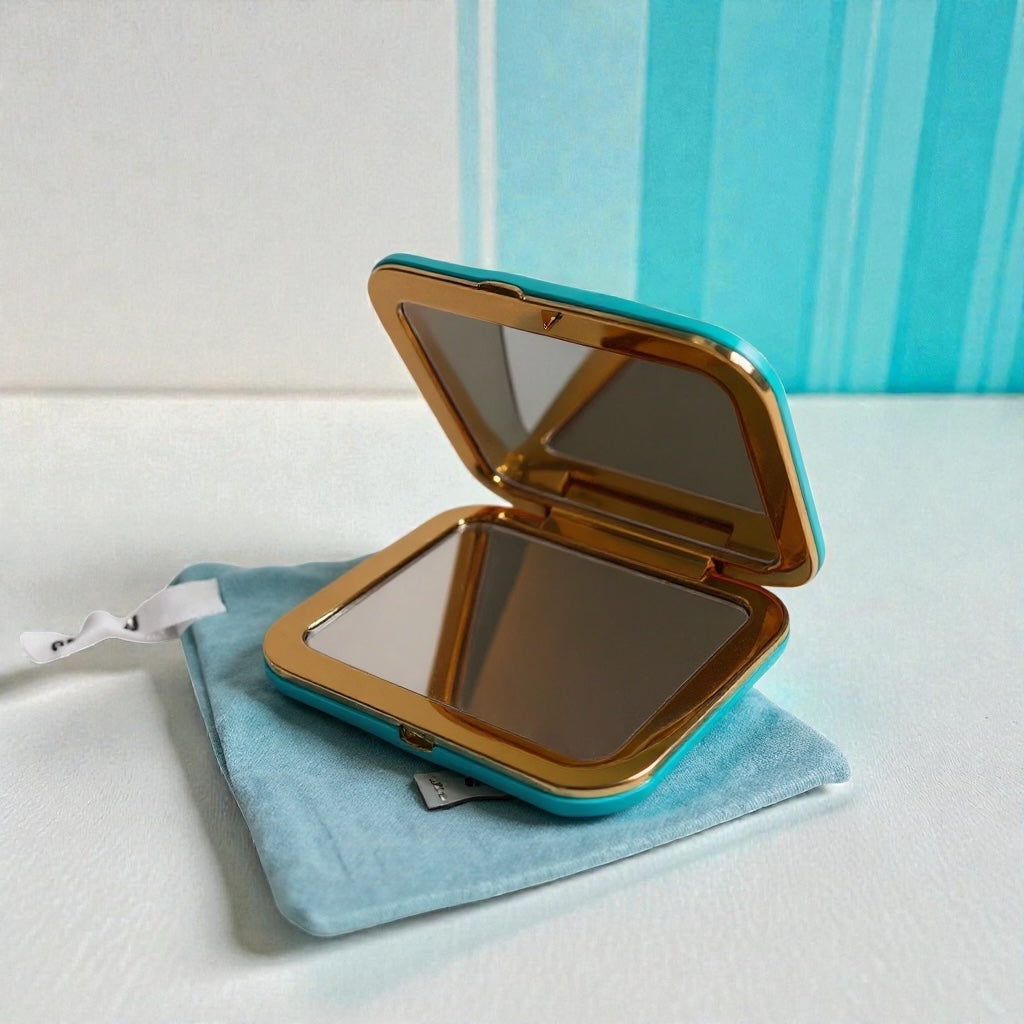 Miu Miu Blue Gift with Purchase double sided mirror, No Box