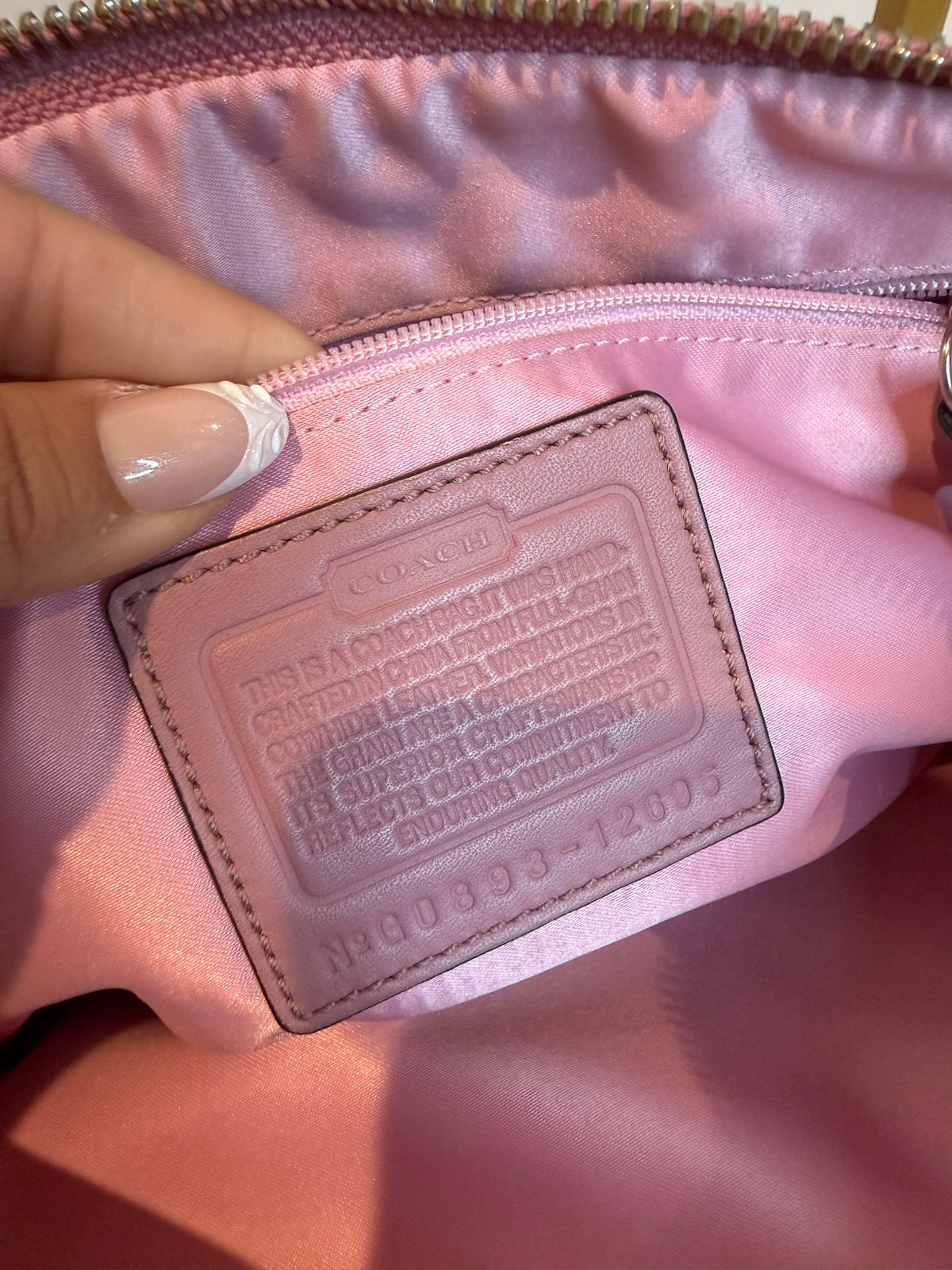 Pre-owned Coach Leather Bonnie Satchel Salmon Pink 2008