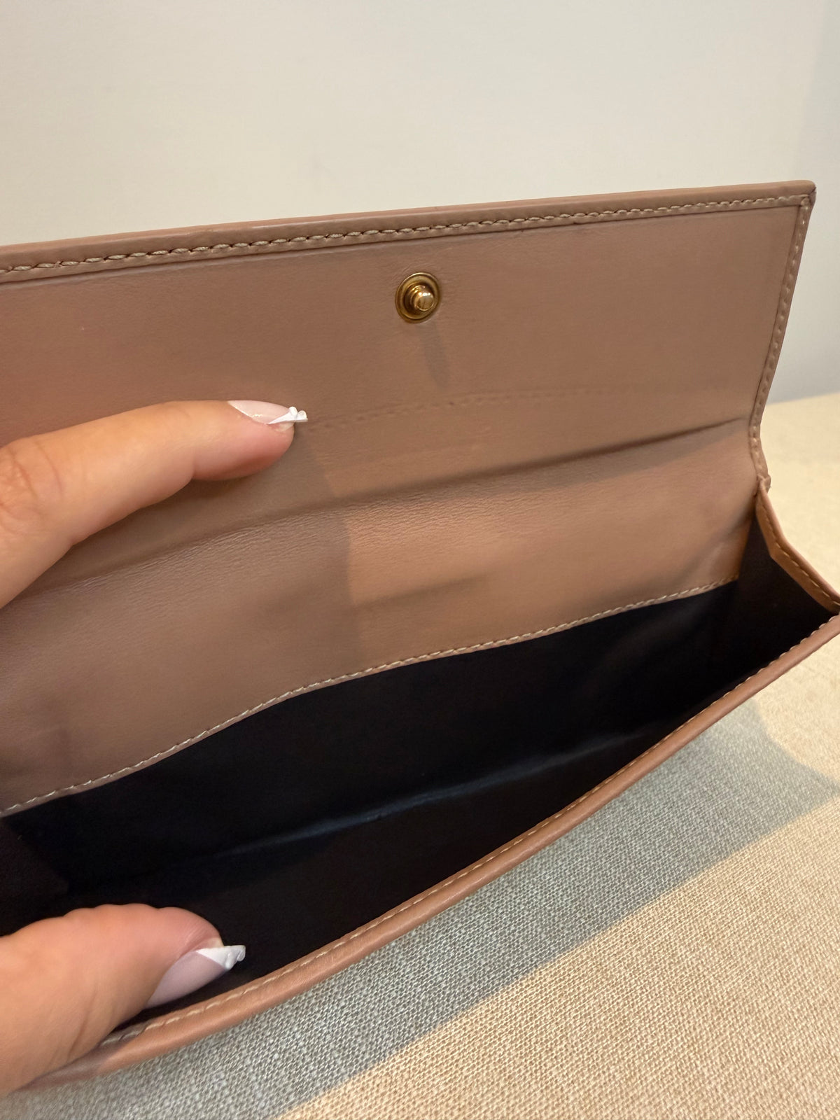 Pre-owned Gucci Pink Canvas Long Continental wallet