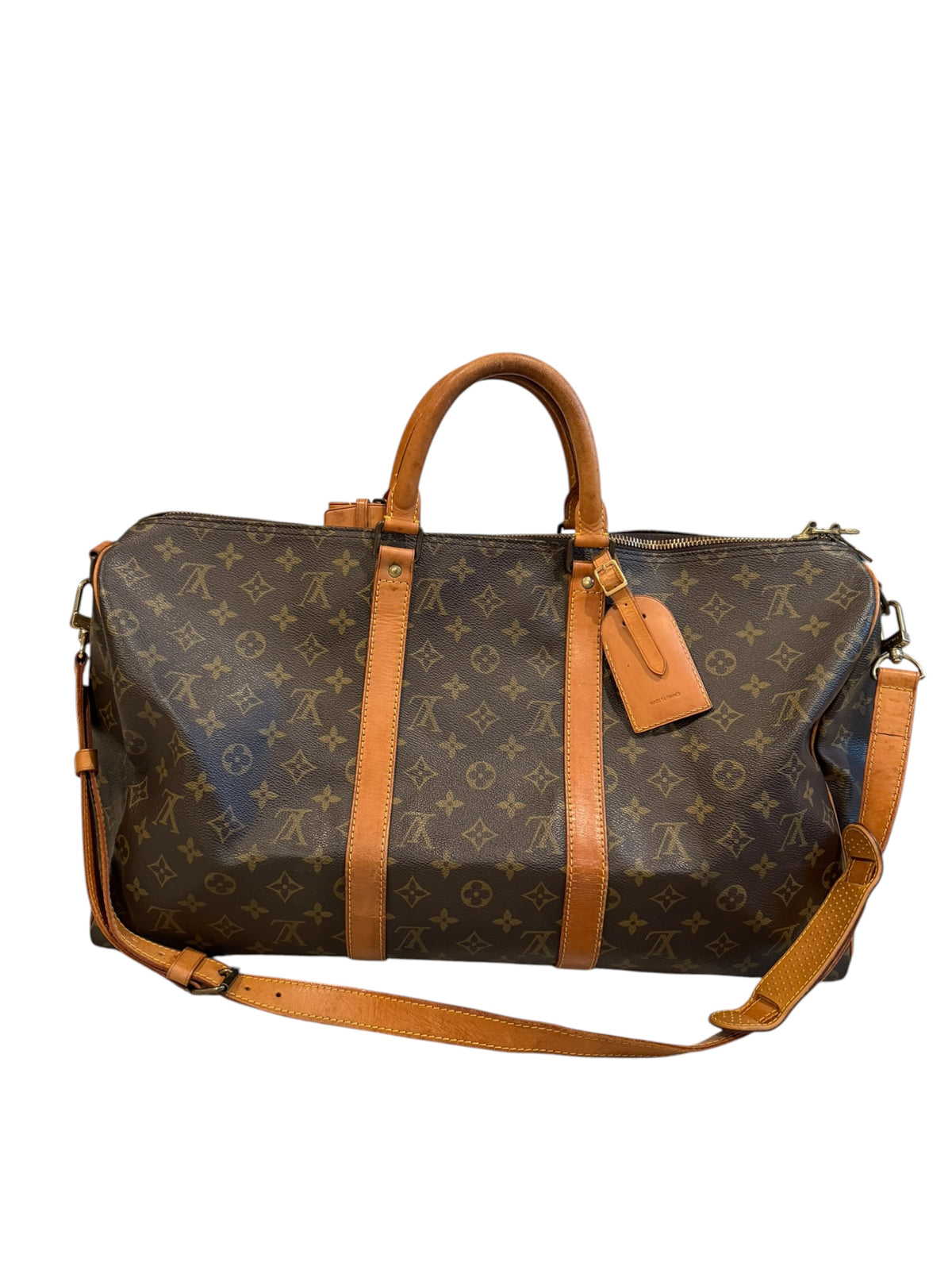 Pre-owned Louis Vuitton Monogram Keepall Bandouliere 50 1990